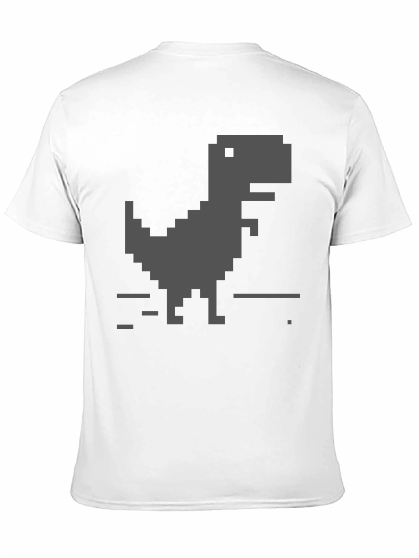 Pixel Dinosaur Black T-Shirt