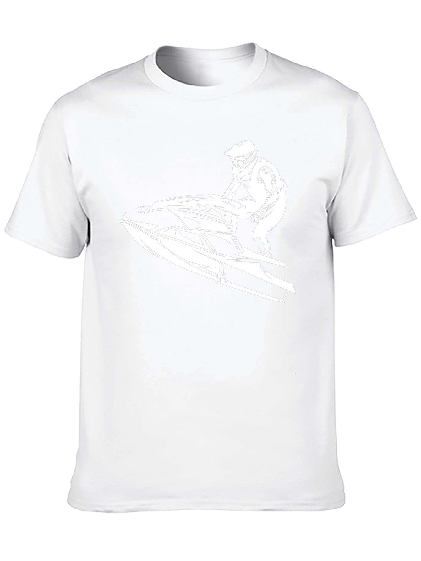Jet Ski Rider Graphic Tee - Black