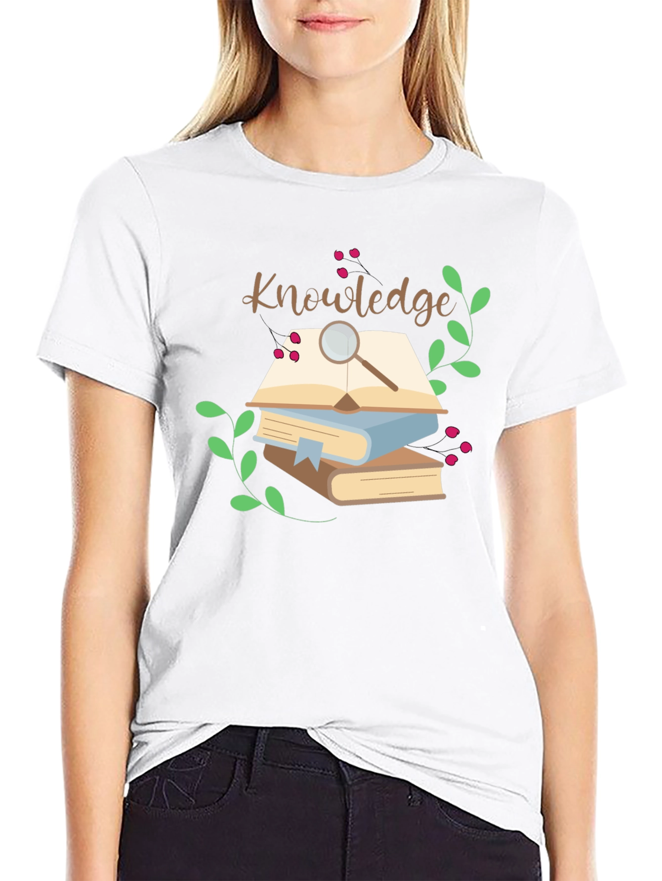 Knowledge Books Graphic Tee