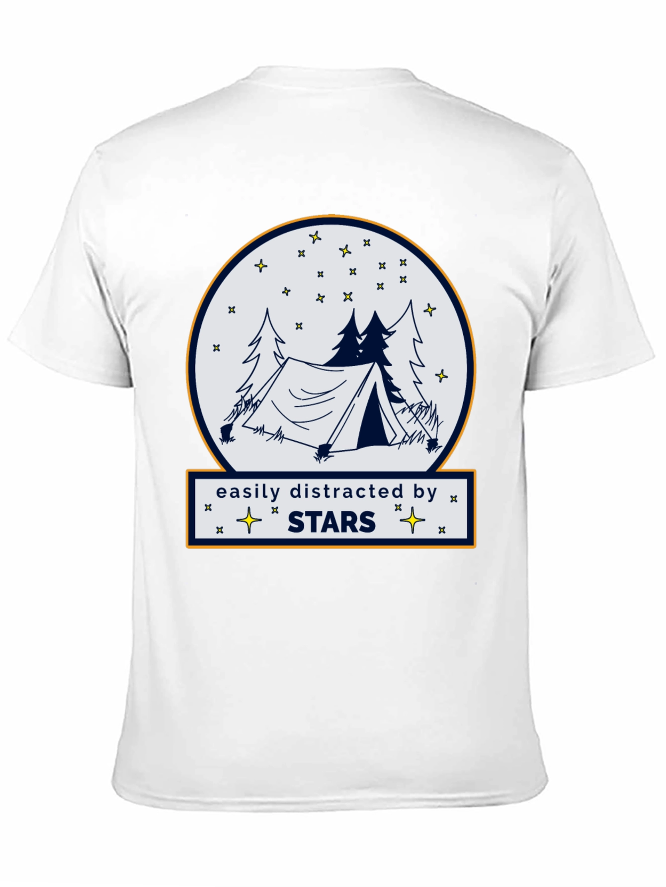 Easily Distracted By Stars Camping T-Shirt