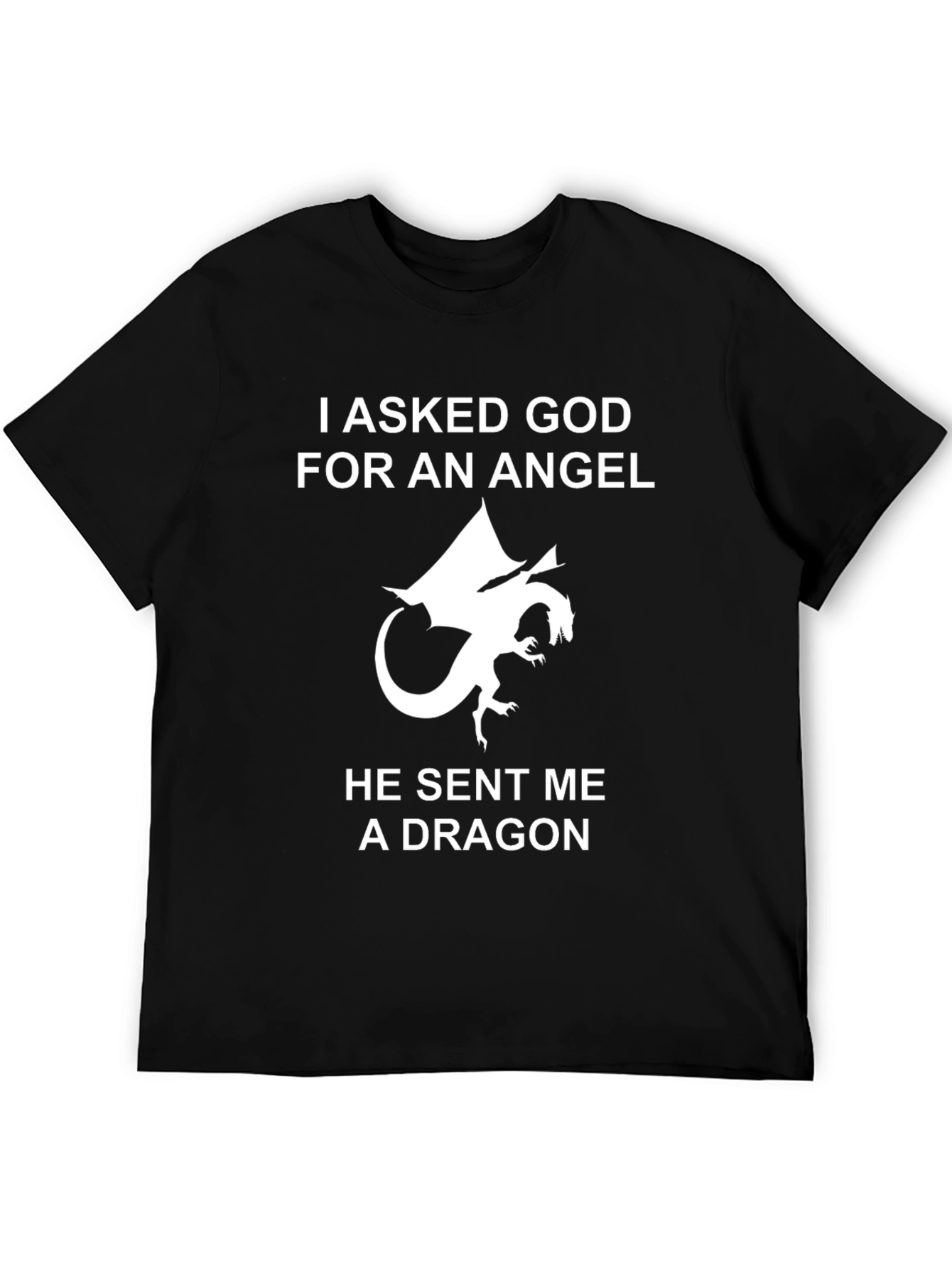 Dragon Angel Graphic T-Shirt - Cotton Tee