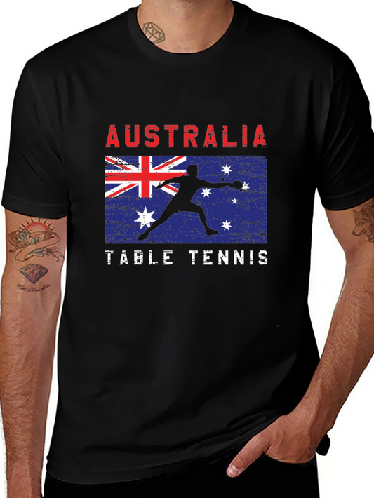 Australia Table Tennis Graphic Tee