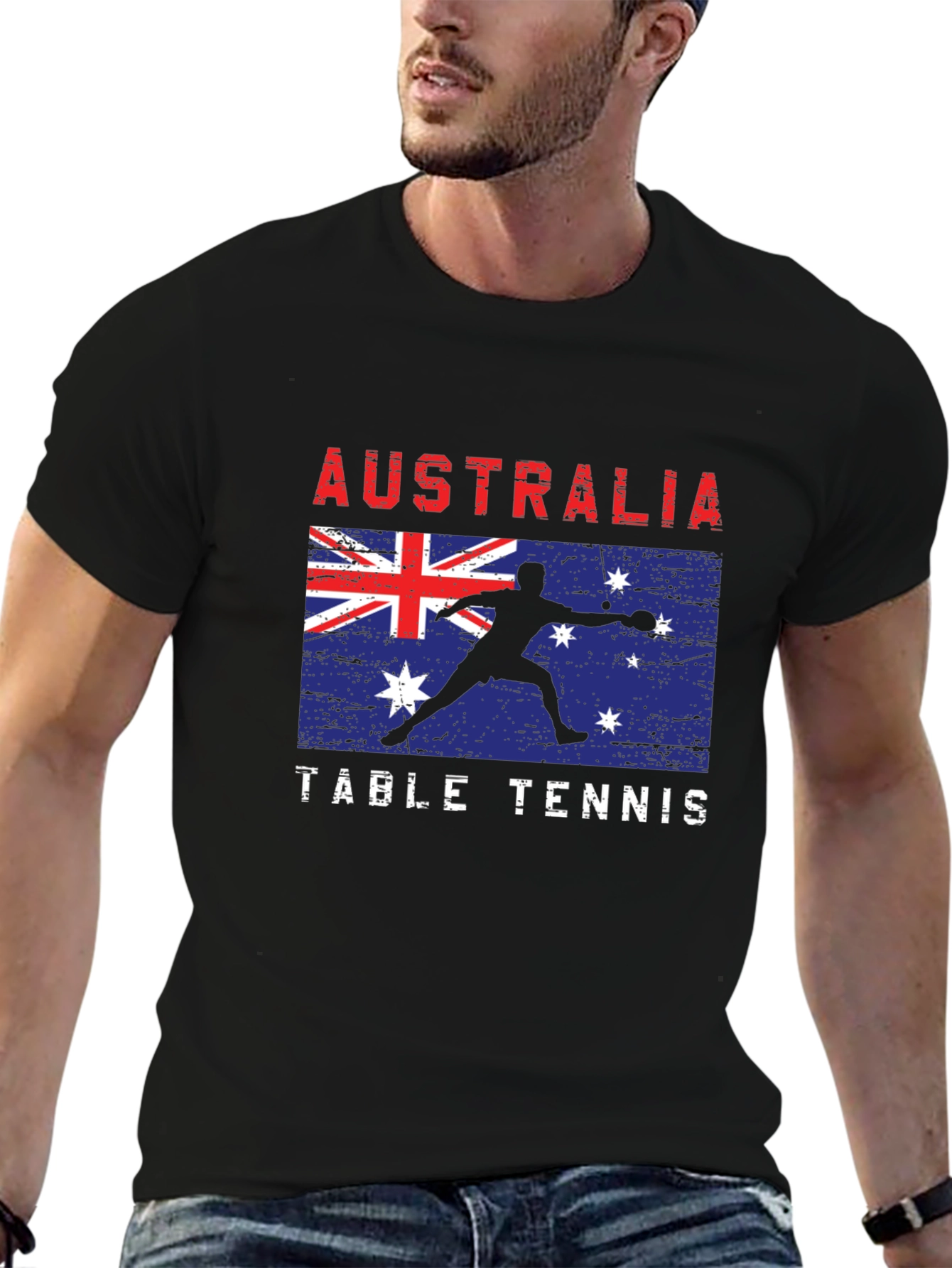 Australia Table Tennis Graphic Tee