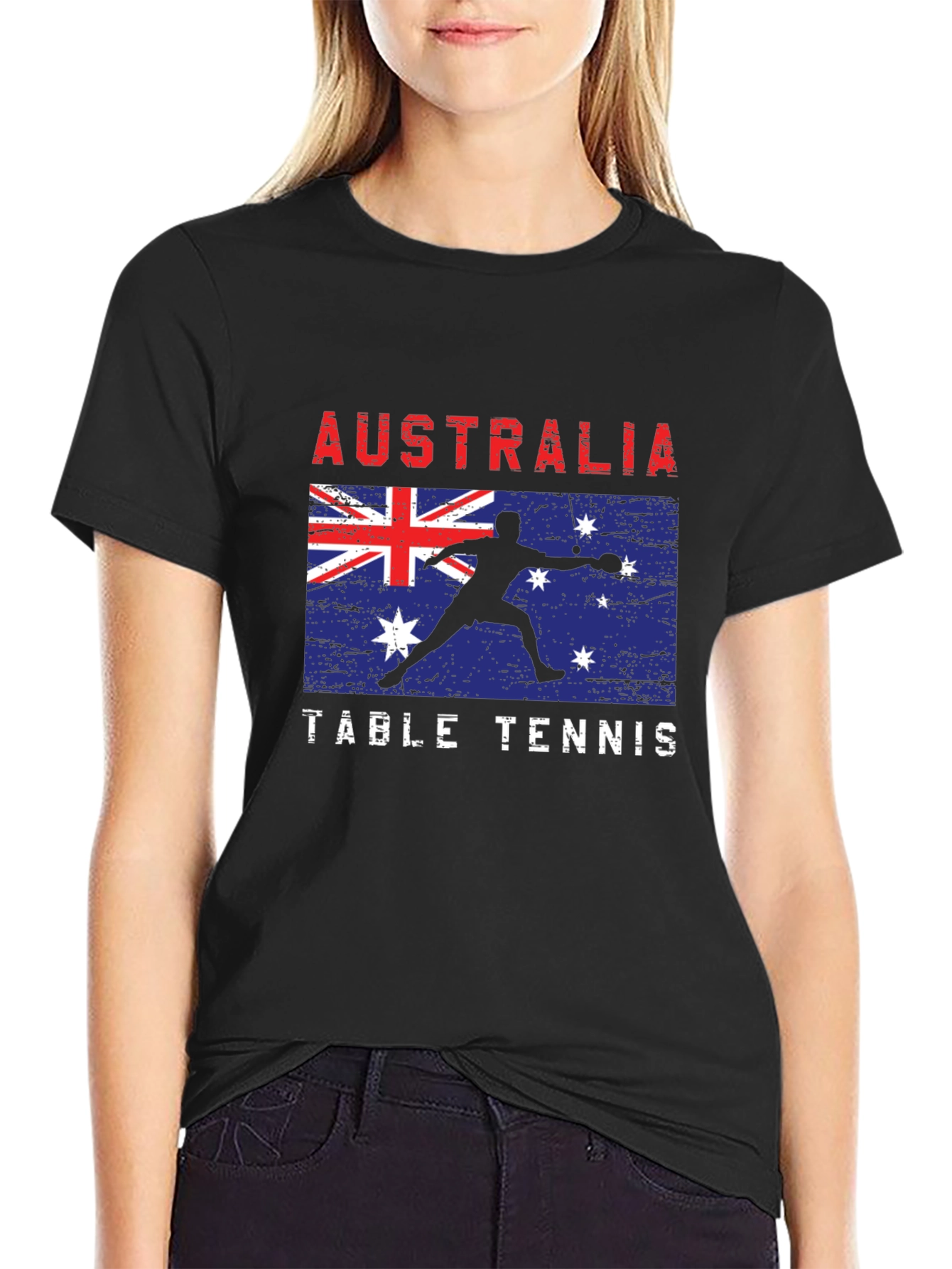 Australia Table Tennis Graphic Tee