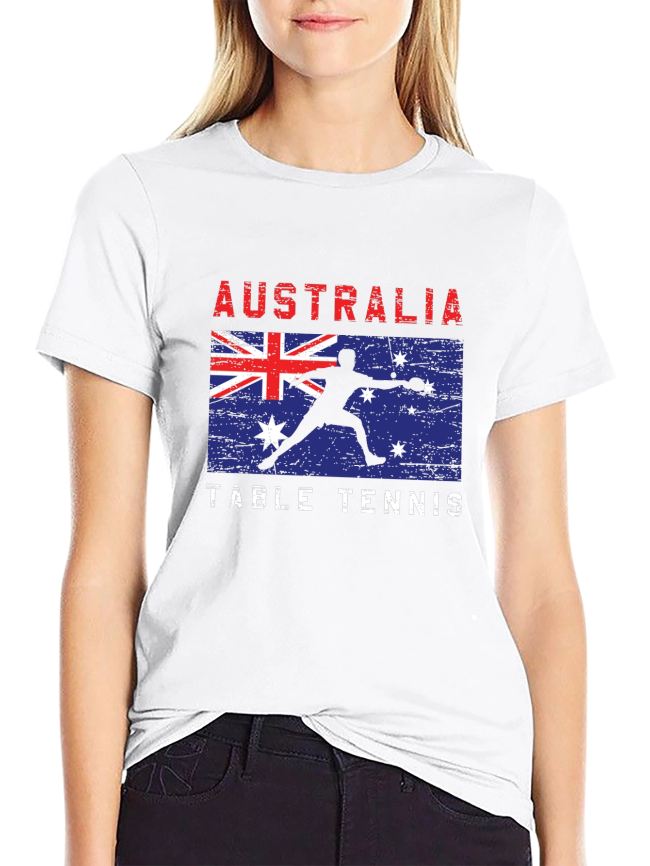 Australia Table Tennis Graphic Tee