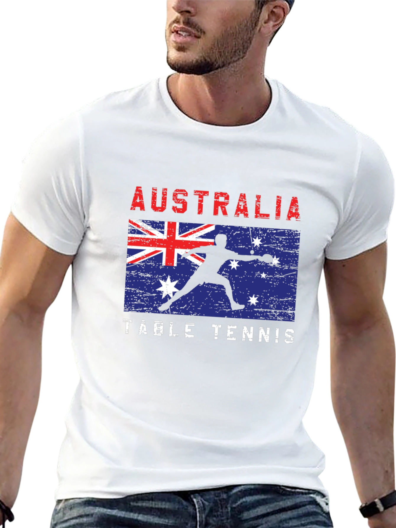 Australia Table Tennis Graphic Tee