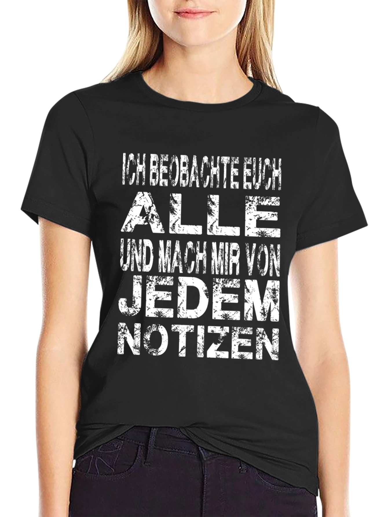 Ich Beobachte Euch Mens Graphic T-Shirt