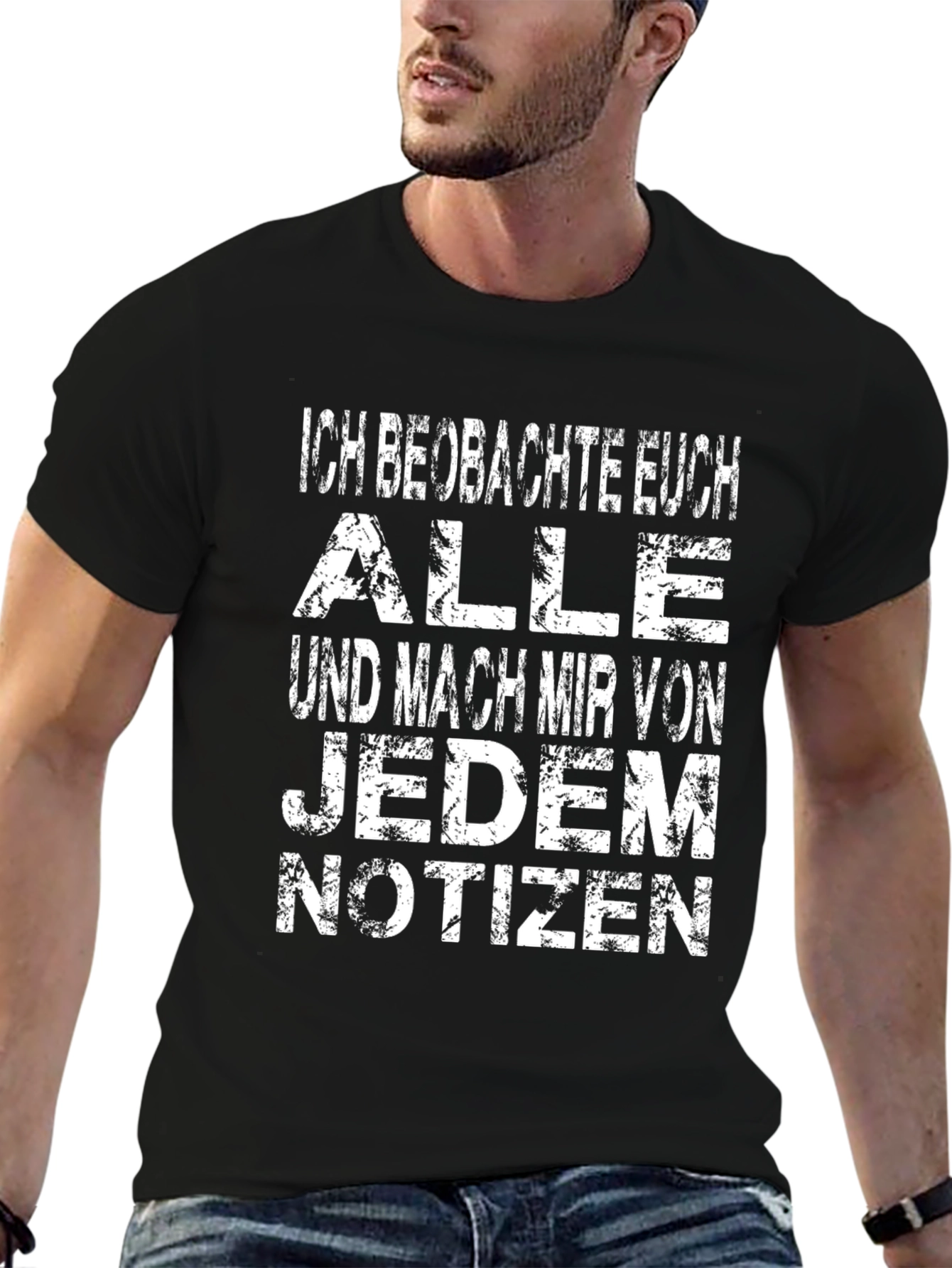 Ich Beobachte Euch Mens Graphic T-Shirt