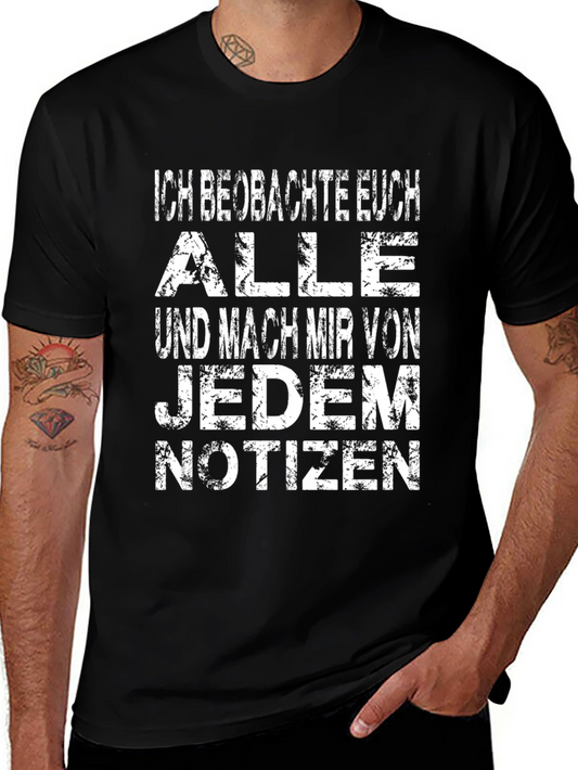 Ich Beobachte Euch Mens Graphic T-Shirt