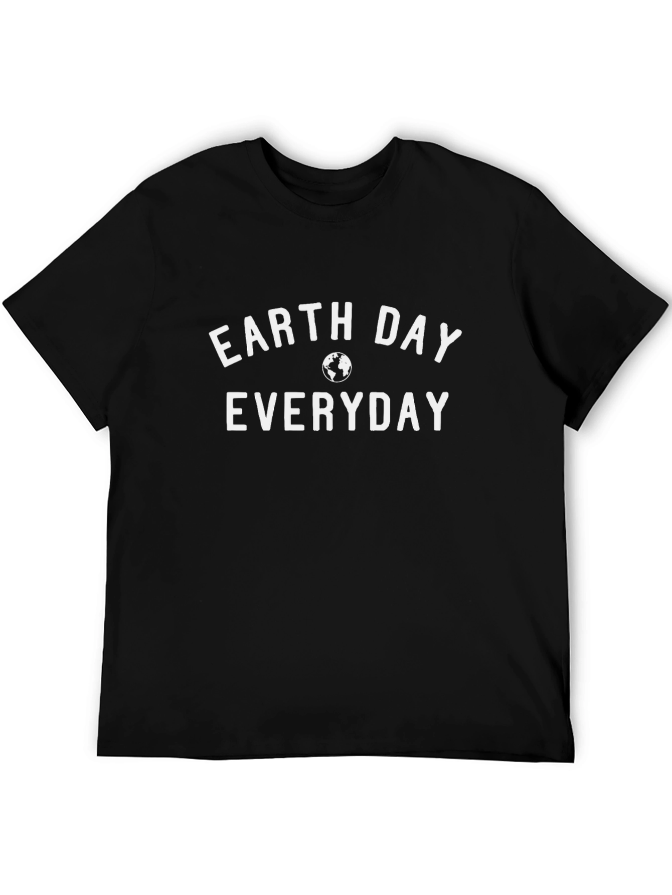 Earth Day Everyday Graphic T-Shirt - Black