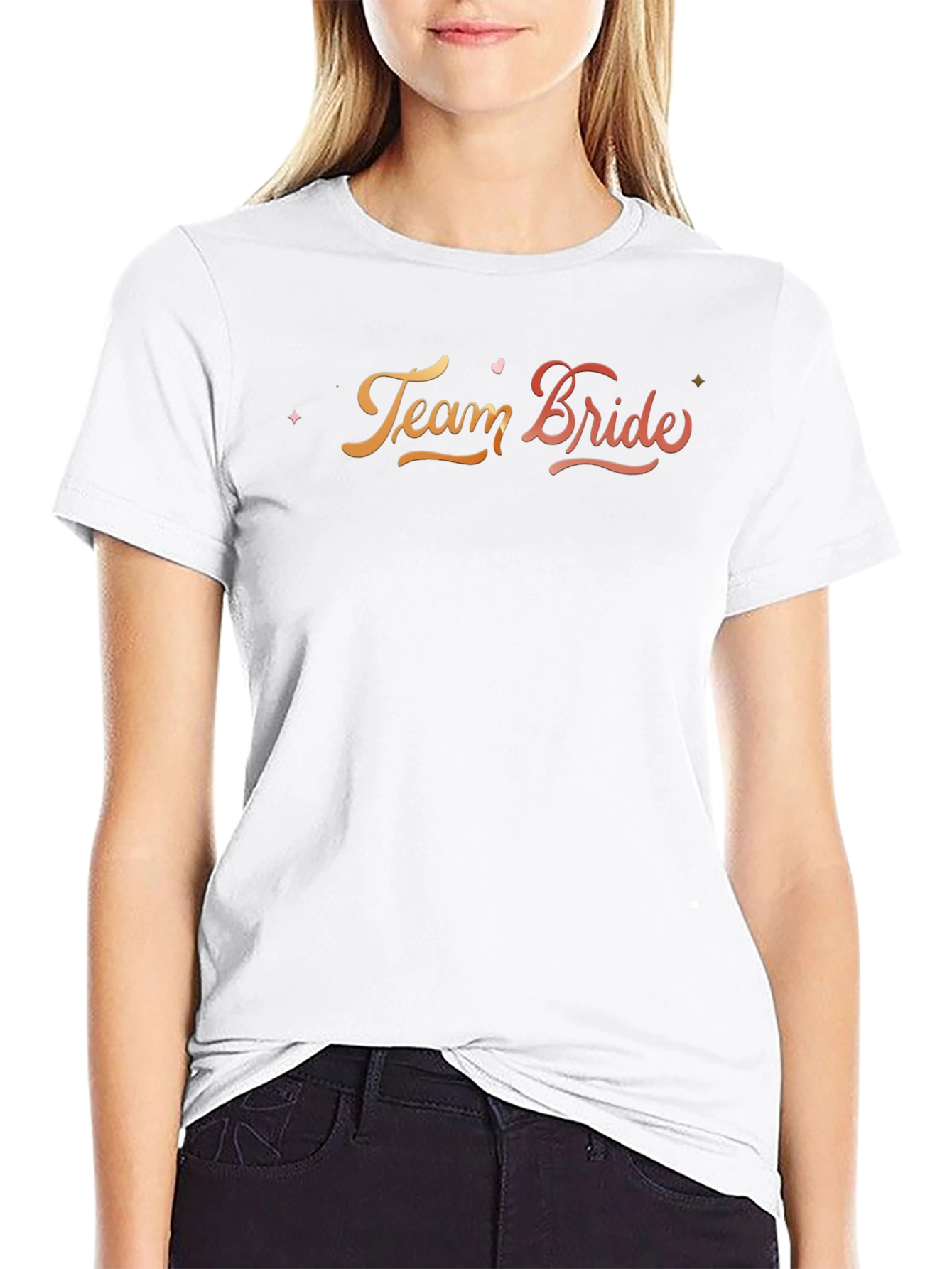 Team Bride Crew Neck T-Shirt