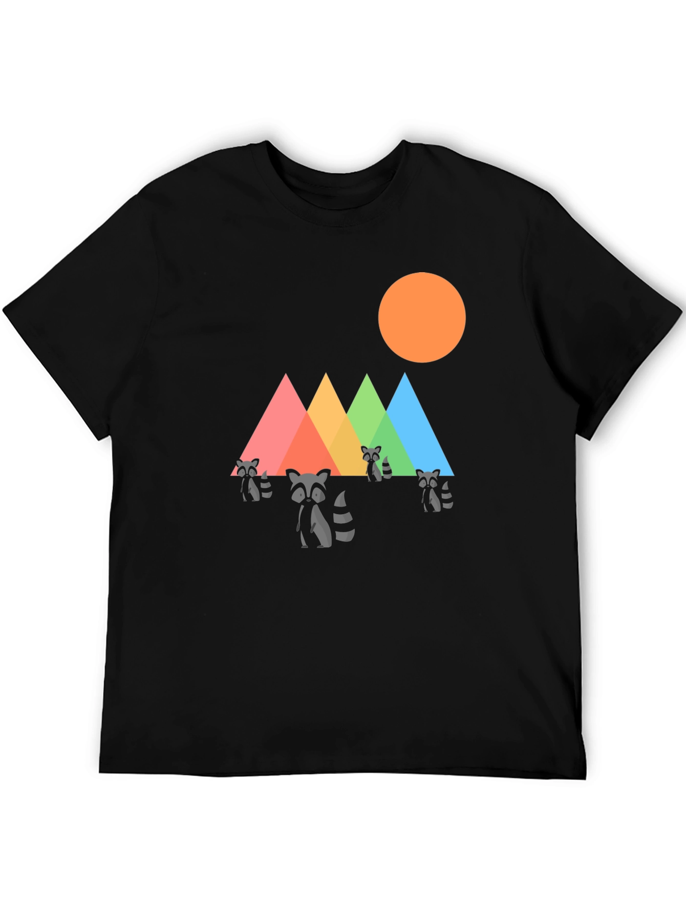 Raccoon Mountain Graphic Tee - Black T-Shirt