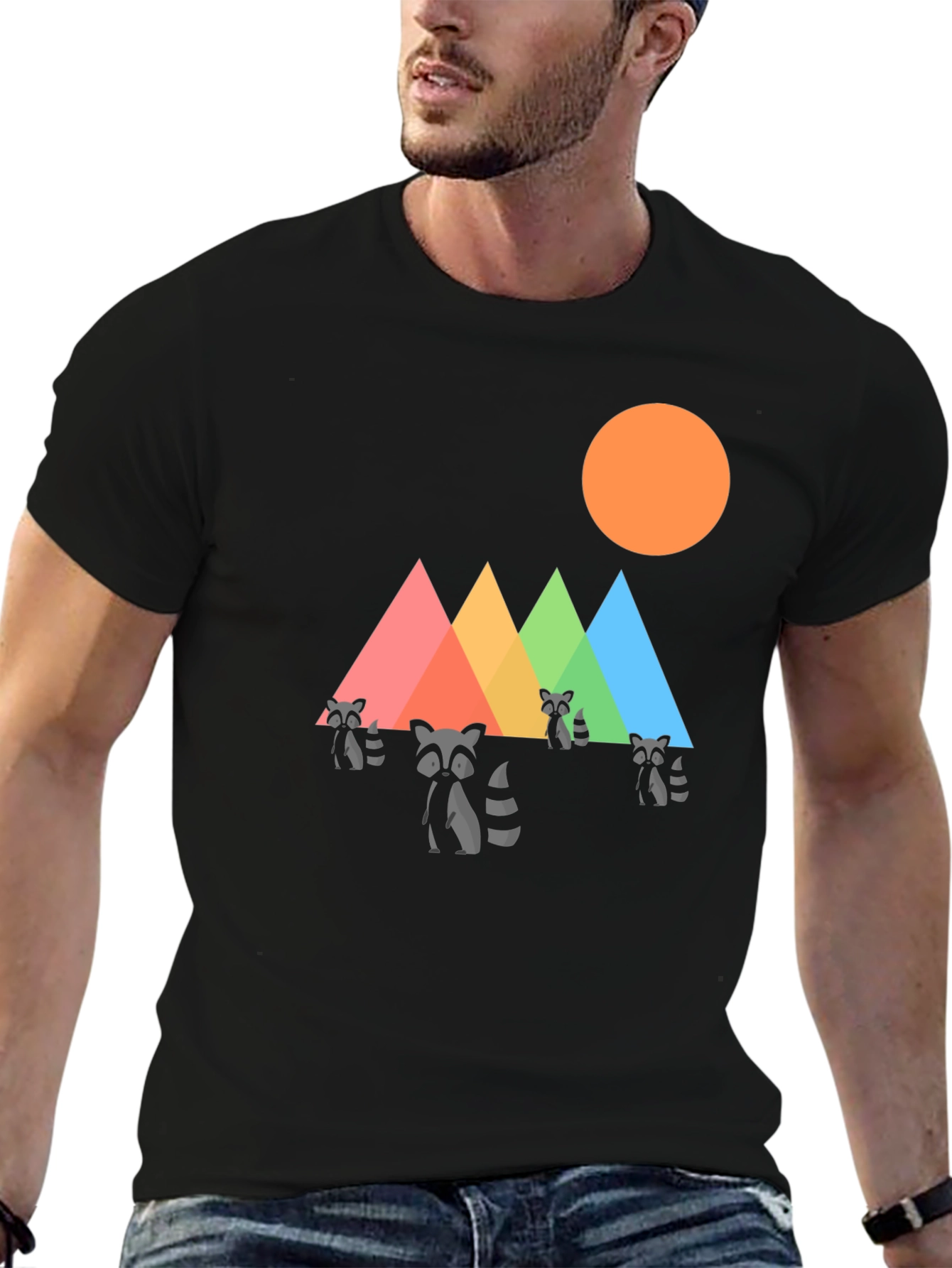 Raccoon Mountain Graphic Tee - Black T-Shirt