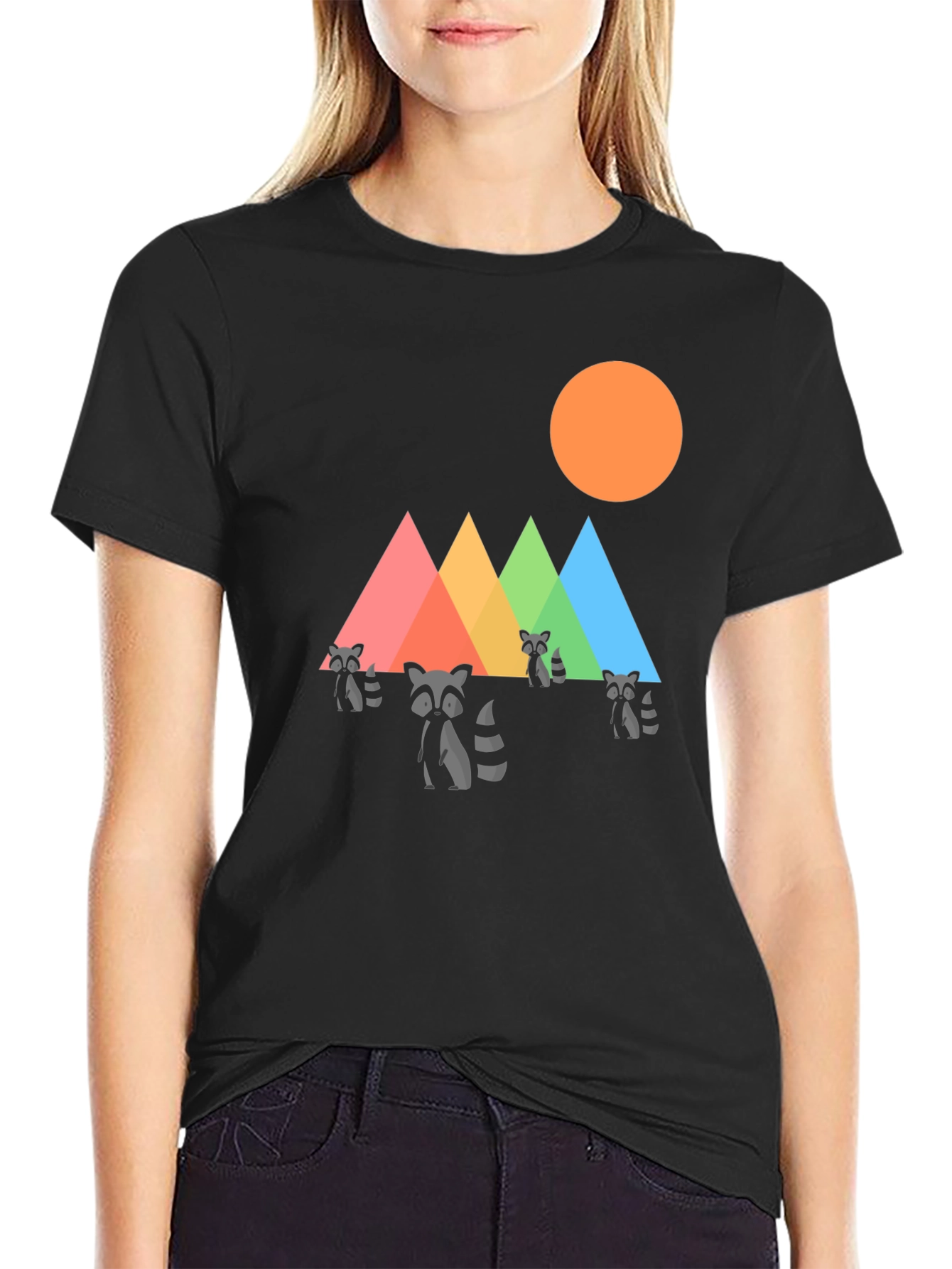 Raccoon Mountain Graphic Tee - Black T-Shirt
