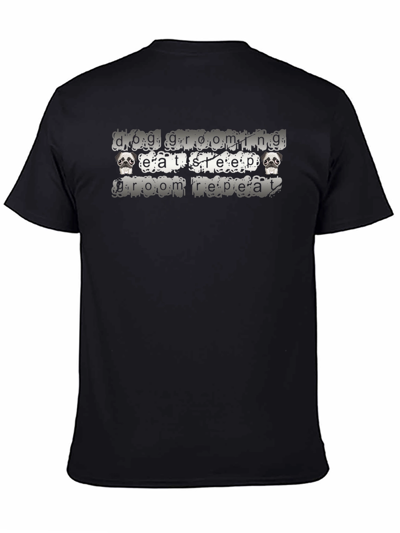 Eat Sleep Groom Repeat T-Shirt – Dog Grooming Graphic Tee