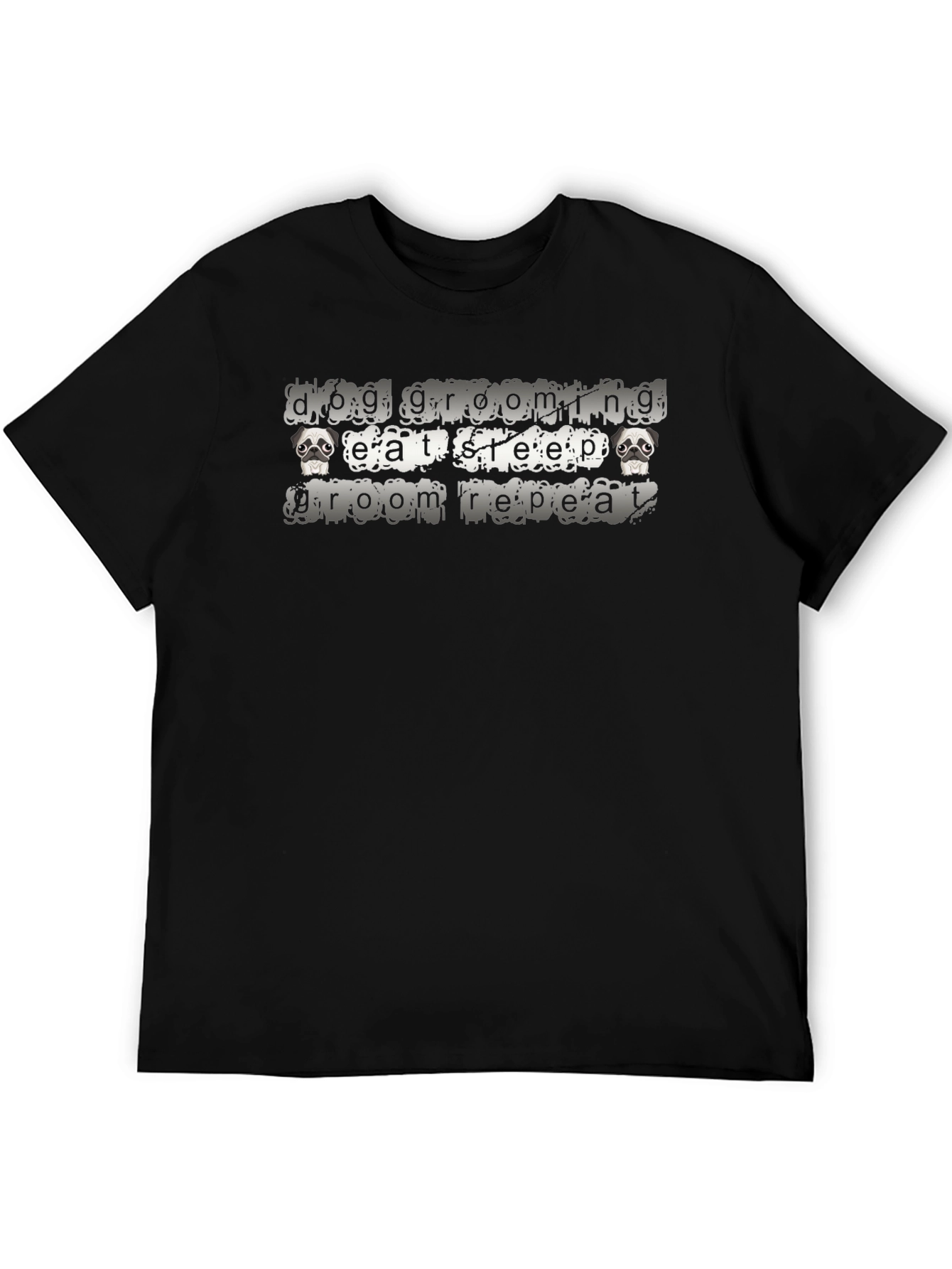 Eat Sleep Groom Repeat T-Shirt – Dog Grooming Graphic Tee