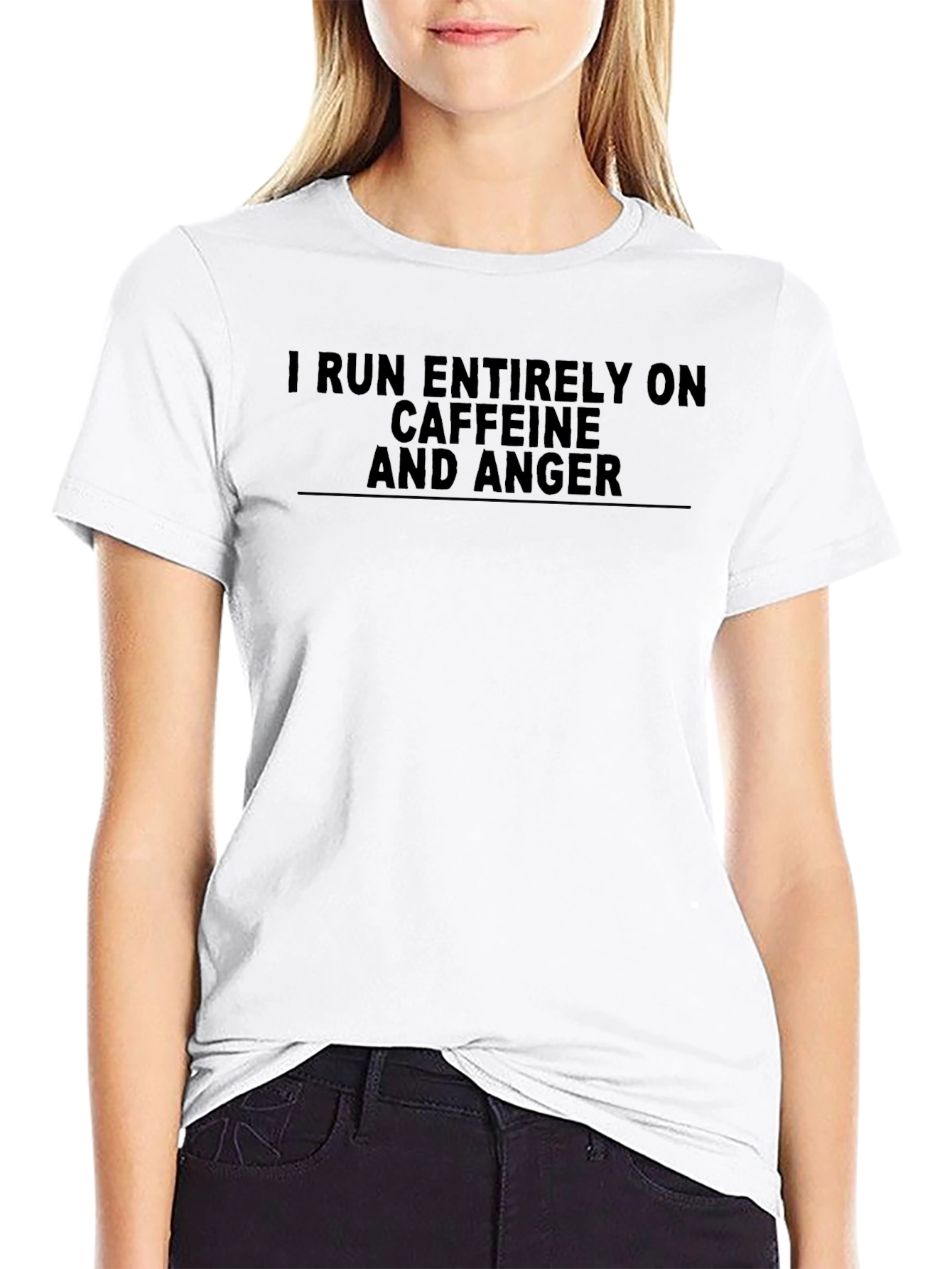 Caffeine & Anger Graphic Tee - Black
