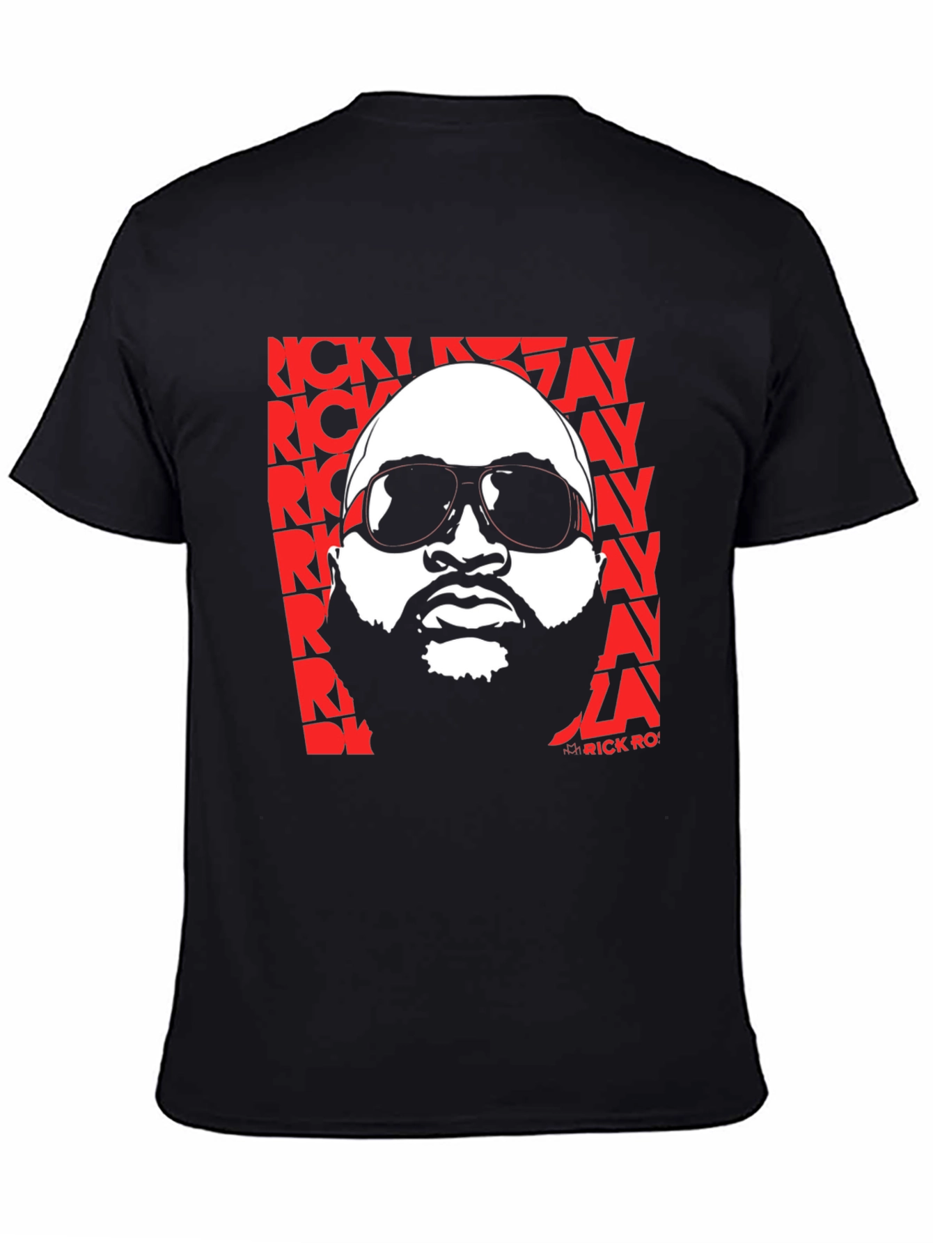 Rick Ross Graphic Print Crew Neck T-Shirt