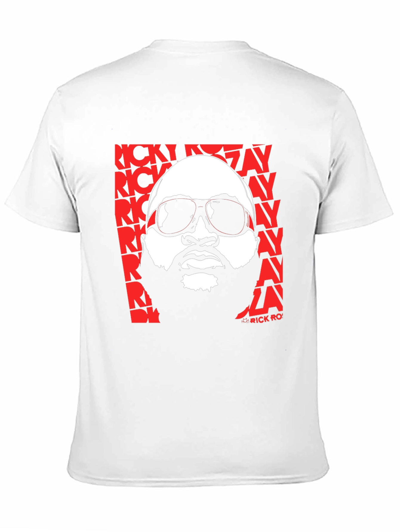 Rick Ross Graphic Print Crew Neck T-Shirt
