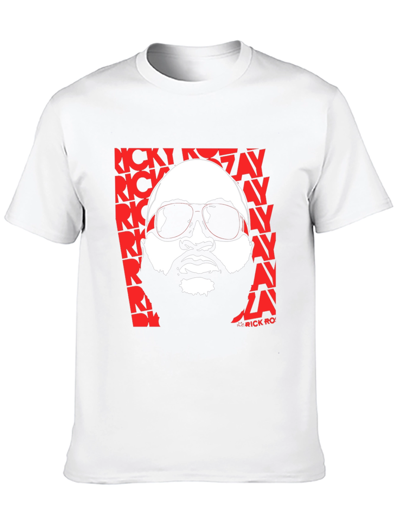 Rick Ross Graphic Print Crew Neck T-Shirt