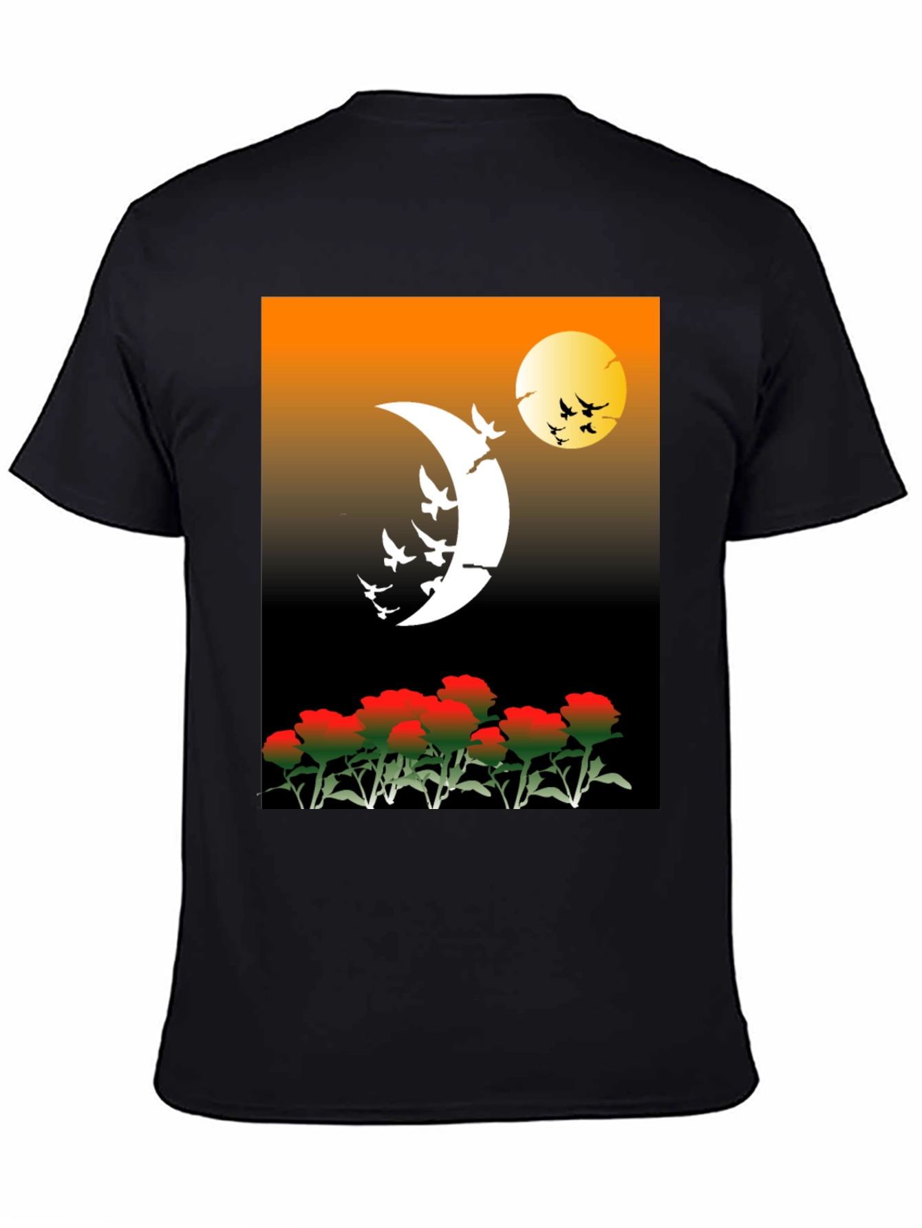 Moonlit Roses Graphic Tee