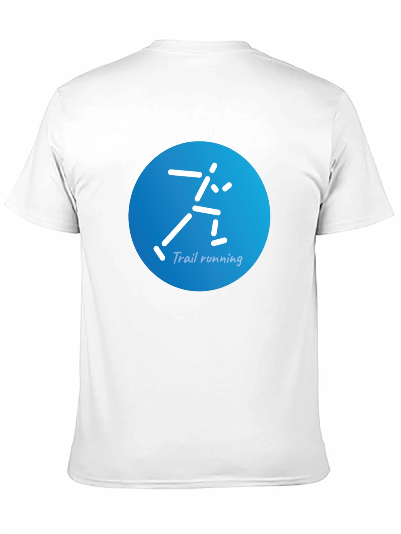 Trail Running Graphic Tee - Black Cotton