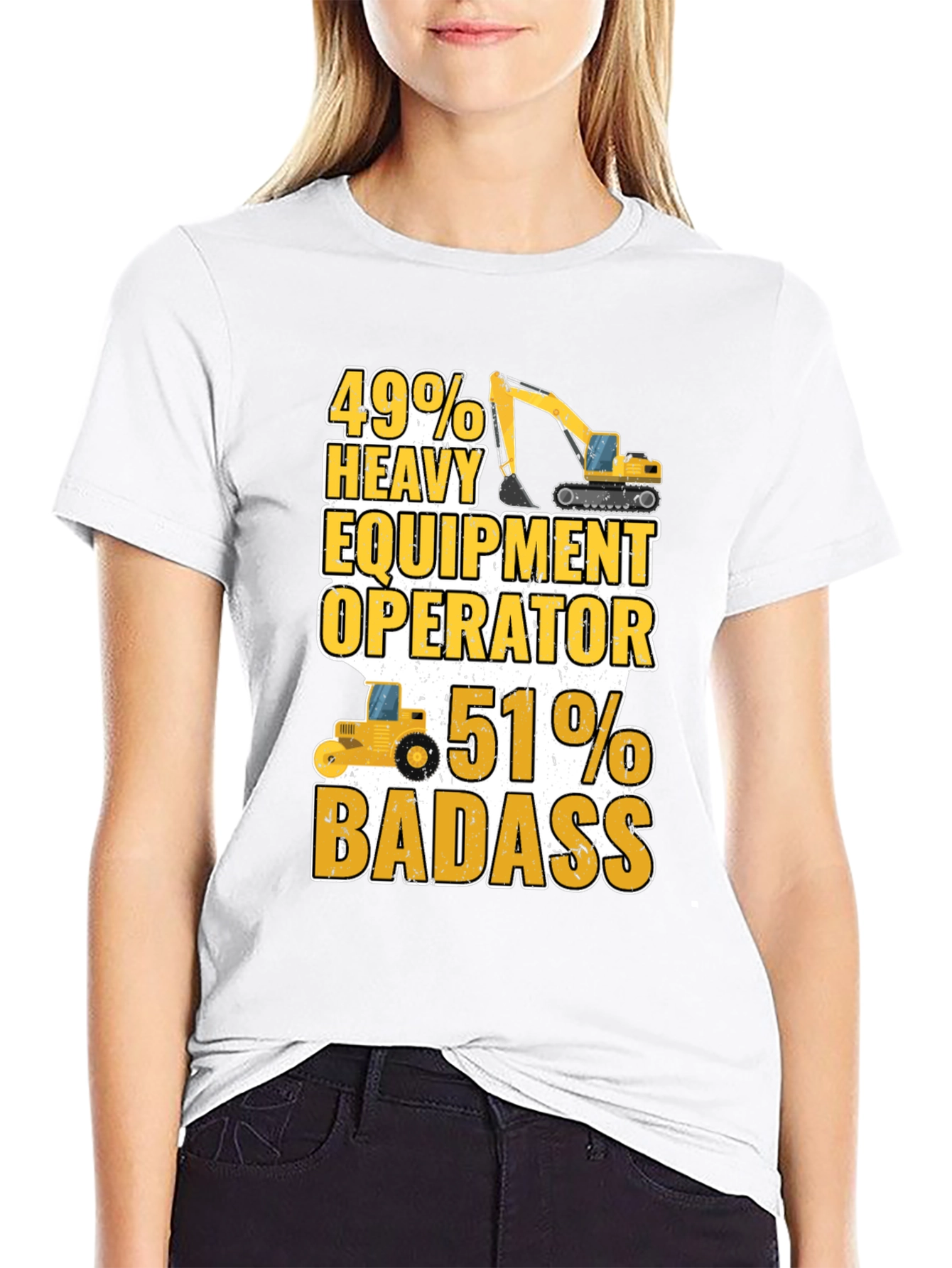 Heavy Equipment Operator Badass T-Shirt