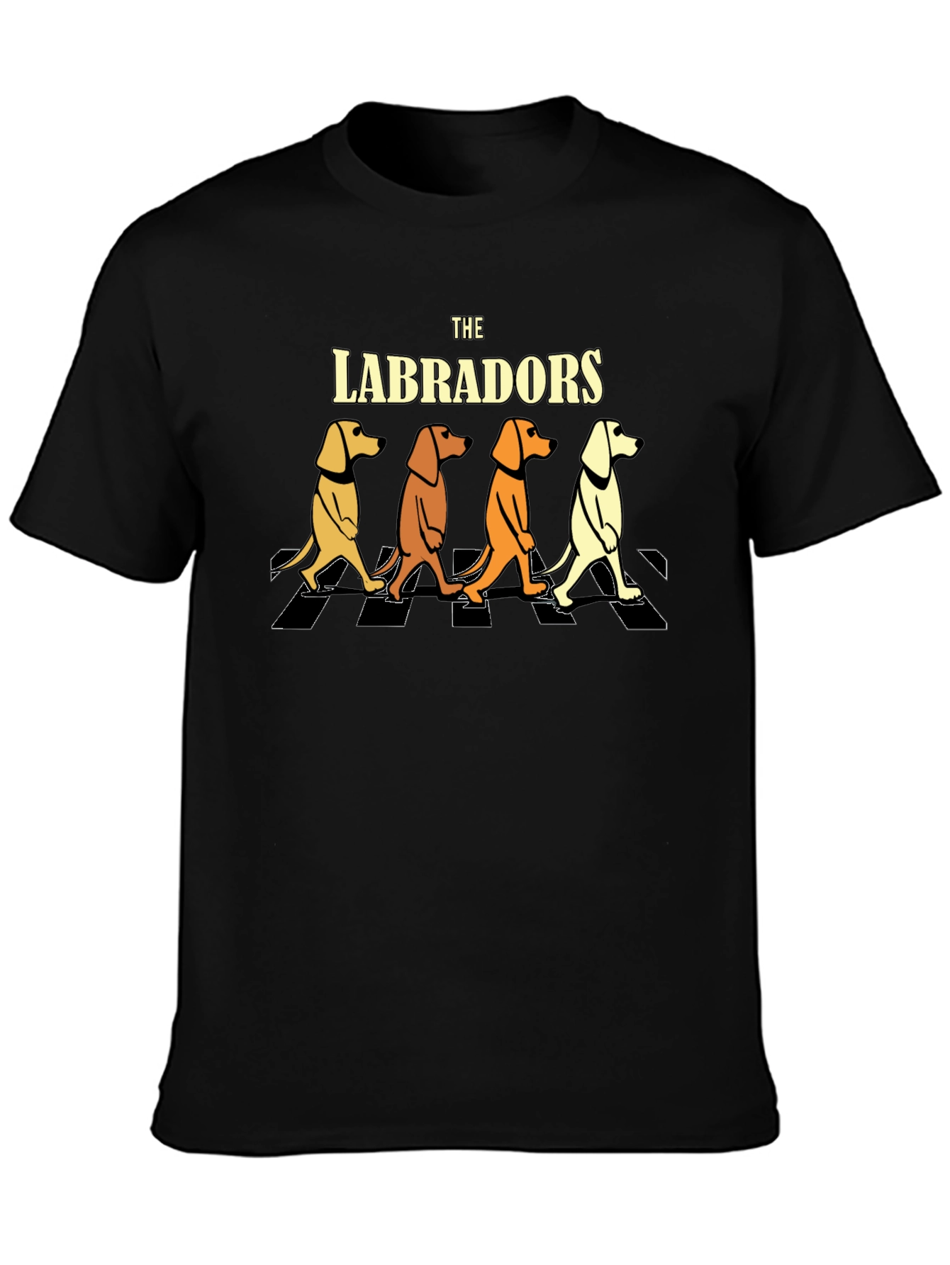 The Labradors Mens Black T-Shirt