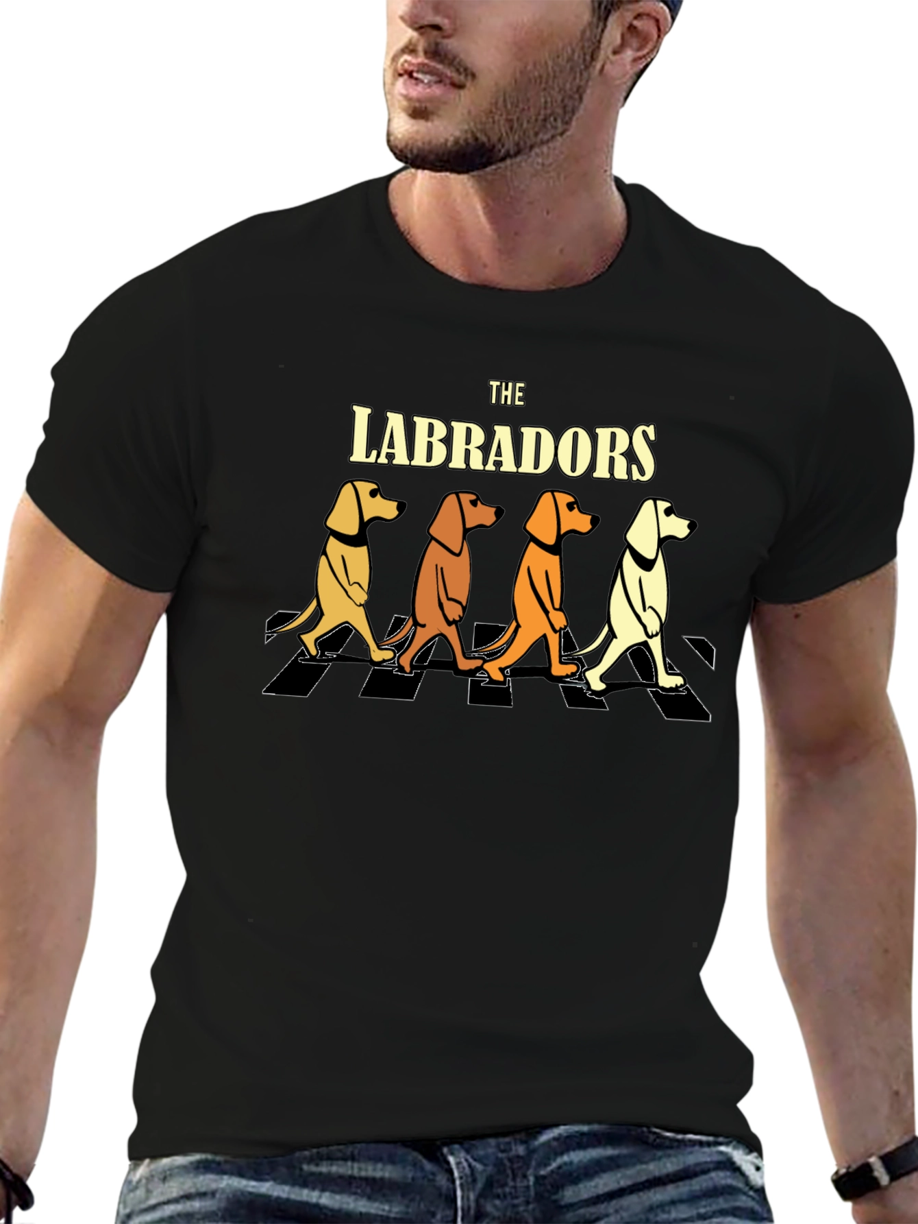 The Labradors Mens Black T-Shirt