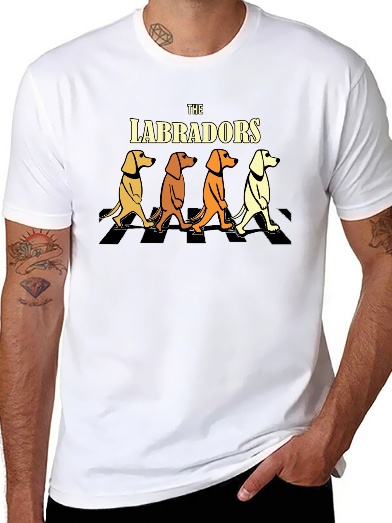 The Labradors Mens Black T-Shirt