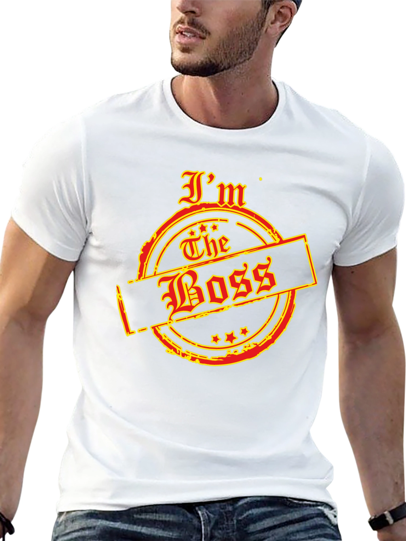 Im The Boss Graphic T-Shirt - Black