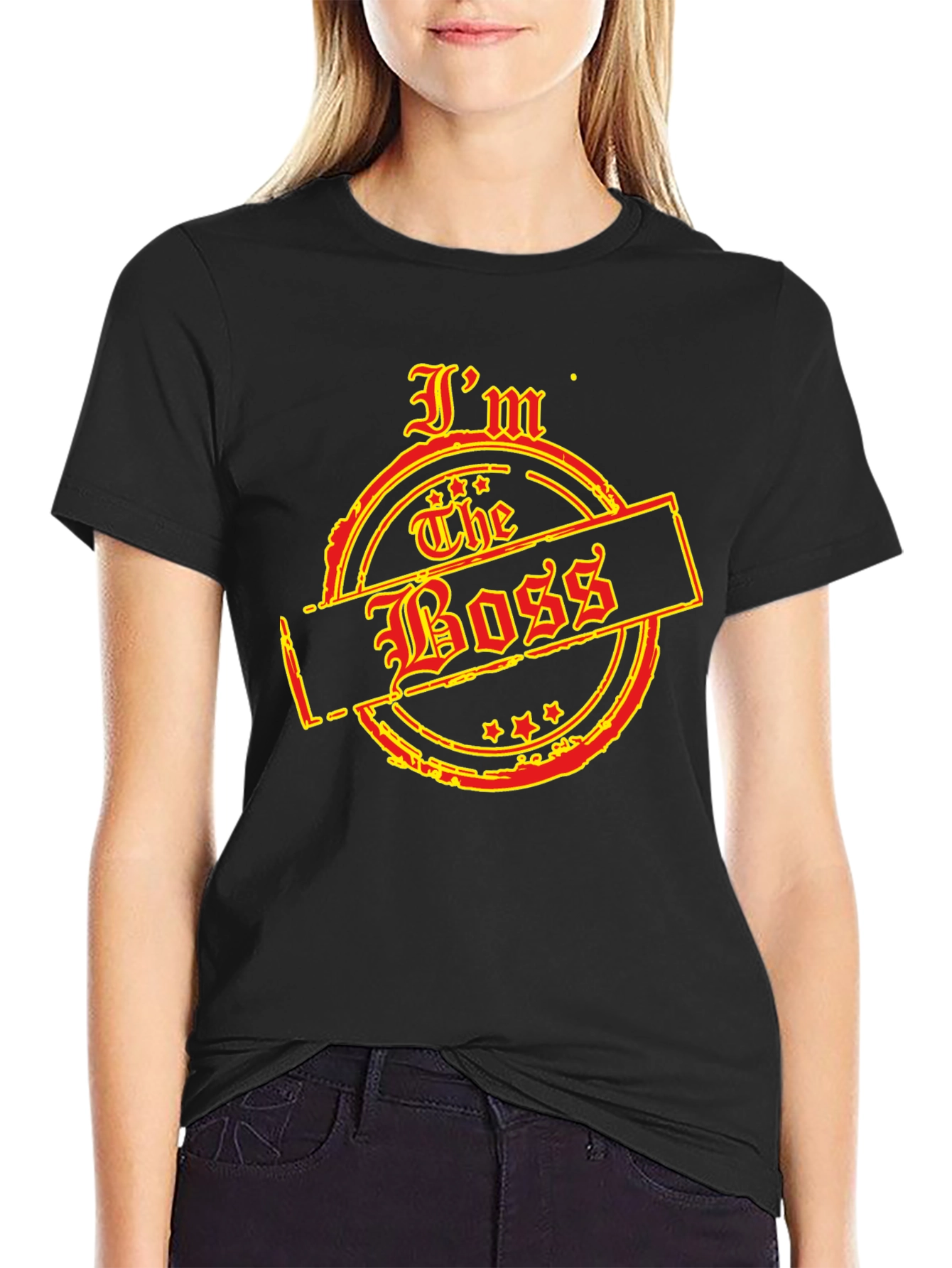 Im The Boss Graphic T-Shirt - Black