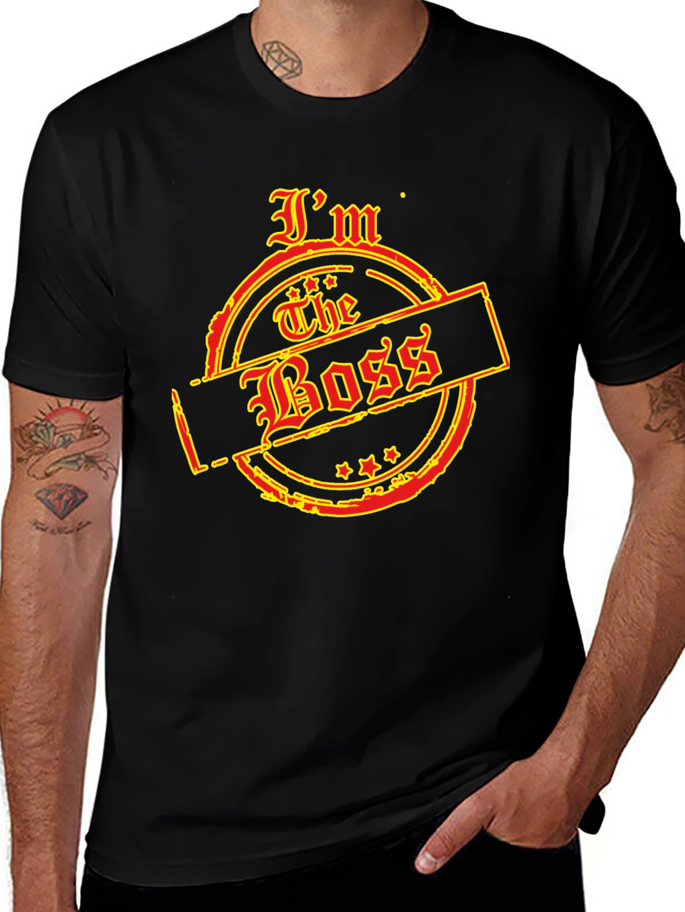 Im The Boss Graphic T-Shirt - Black