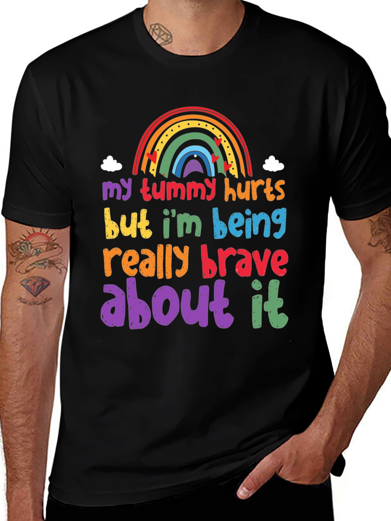 Brave Tummy Hurts Graphic Tee