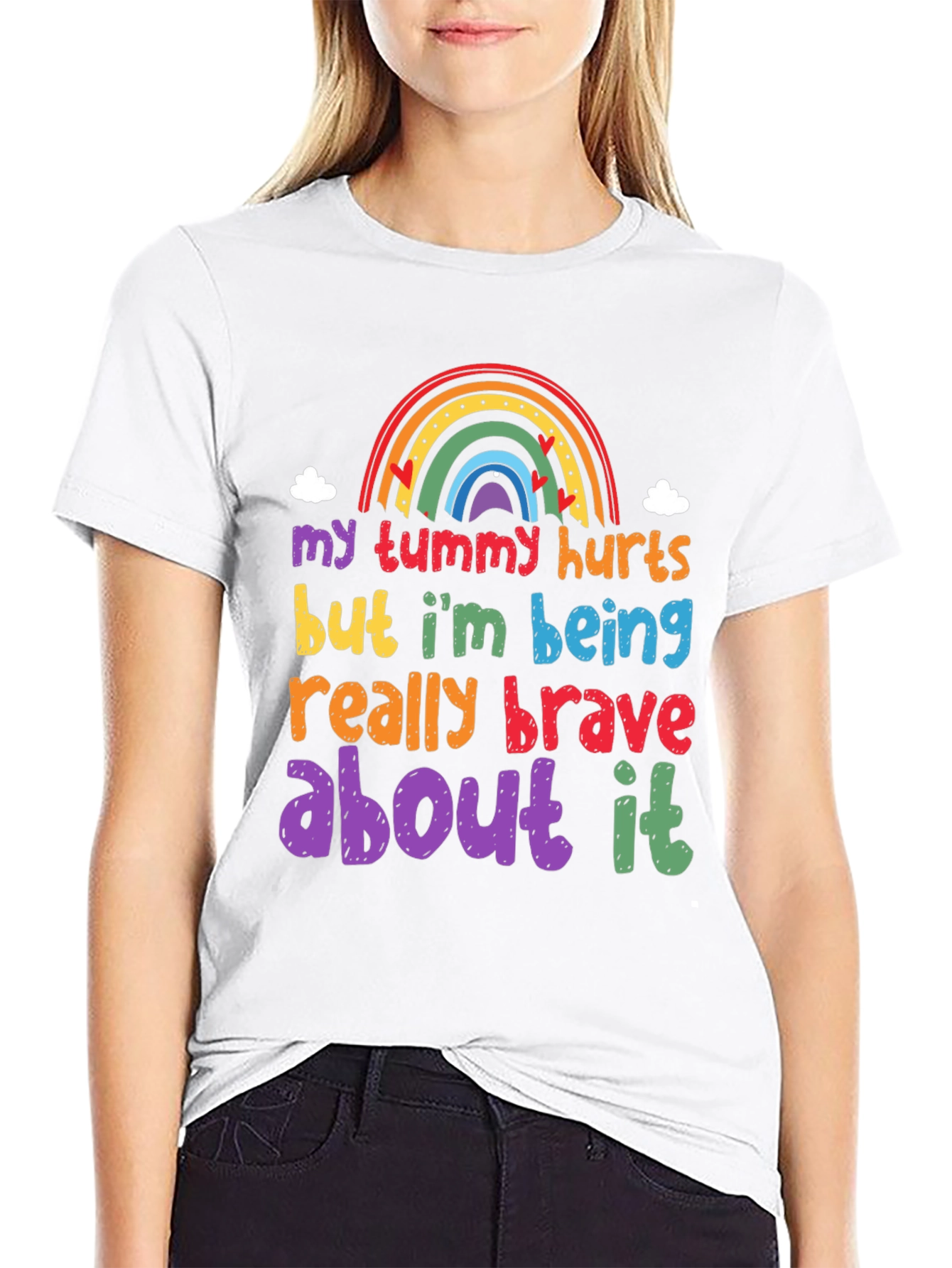 Brave Tummy Hurts Graphic Tee