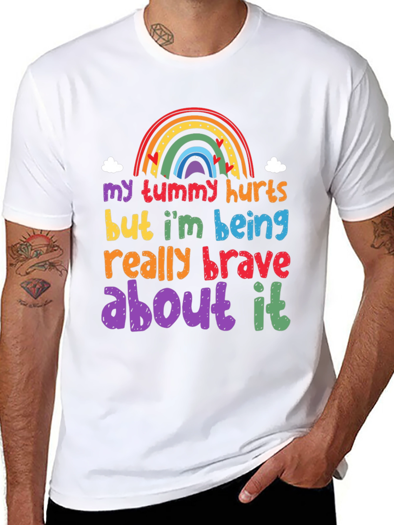 Brave Tummy Hurts Graphic Tee