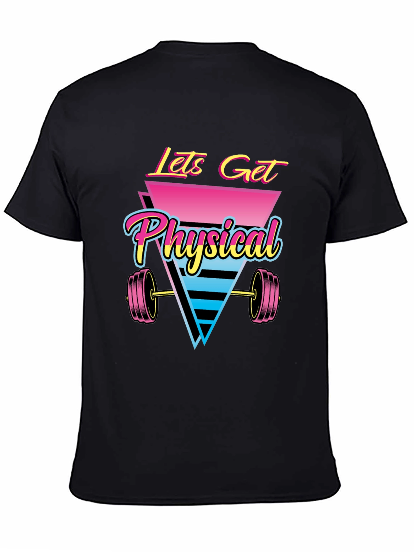 Retro Lets Get Physical Graphic T-Shirt