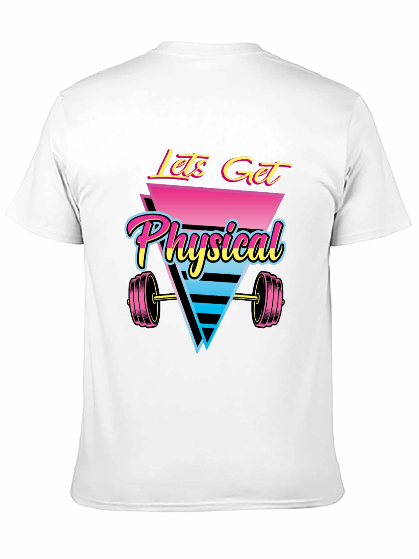 Retro Lets Get Physical Graphic T-Shirt
