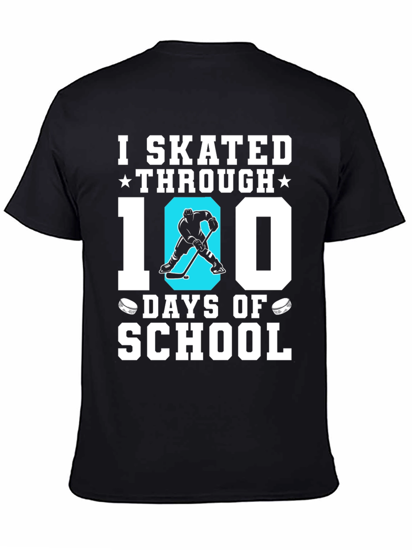 I Skated Through 100 Days of School Hockey T-Shirt