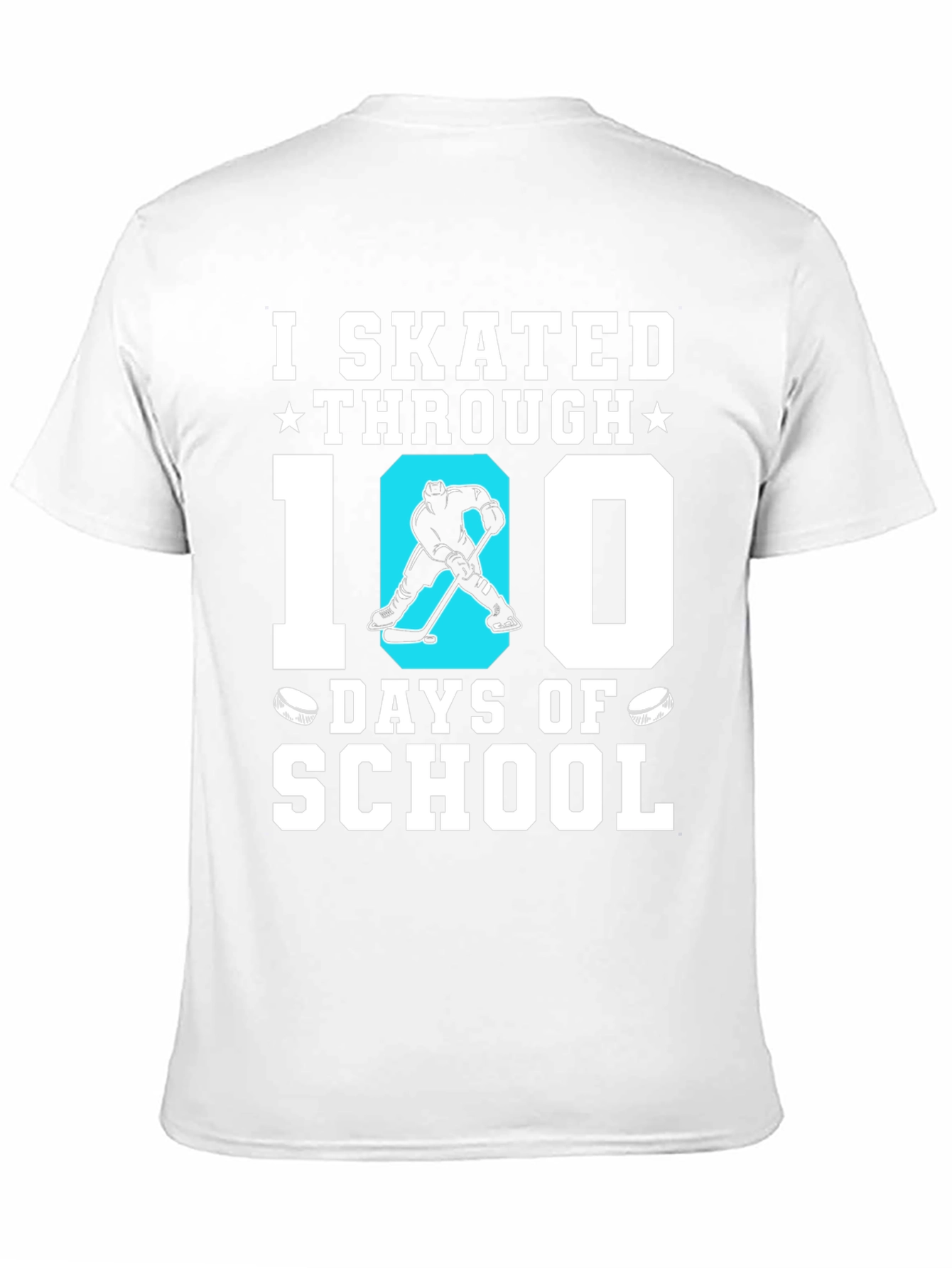 I Skated Through 100 Days of School Hockey T-Shirt