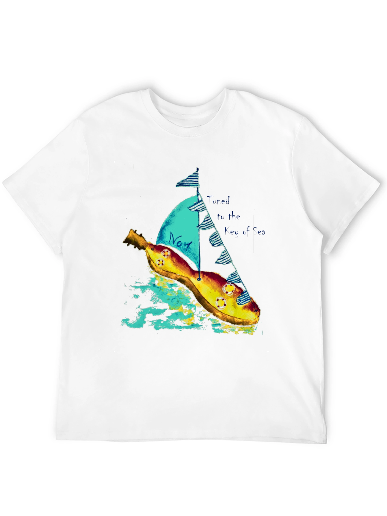 Banana Sailboat Graphic Tee - Unique & Comfortable
