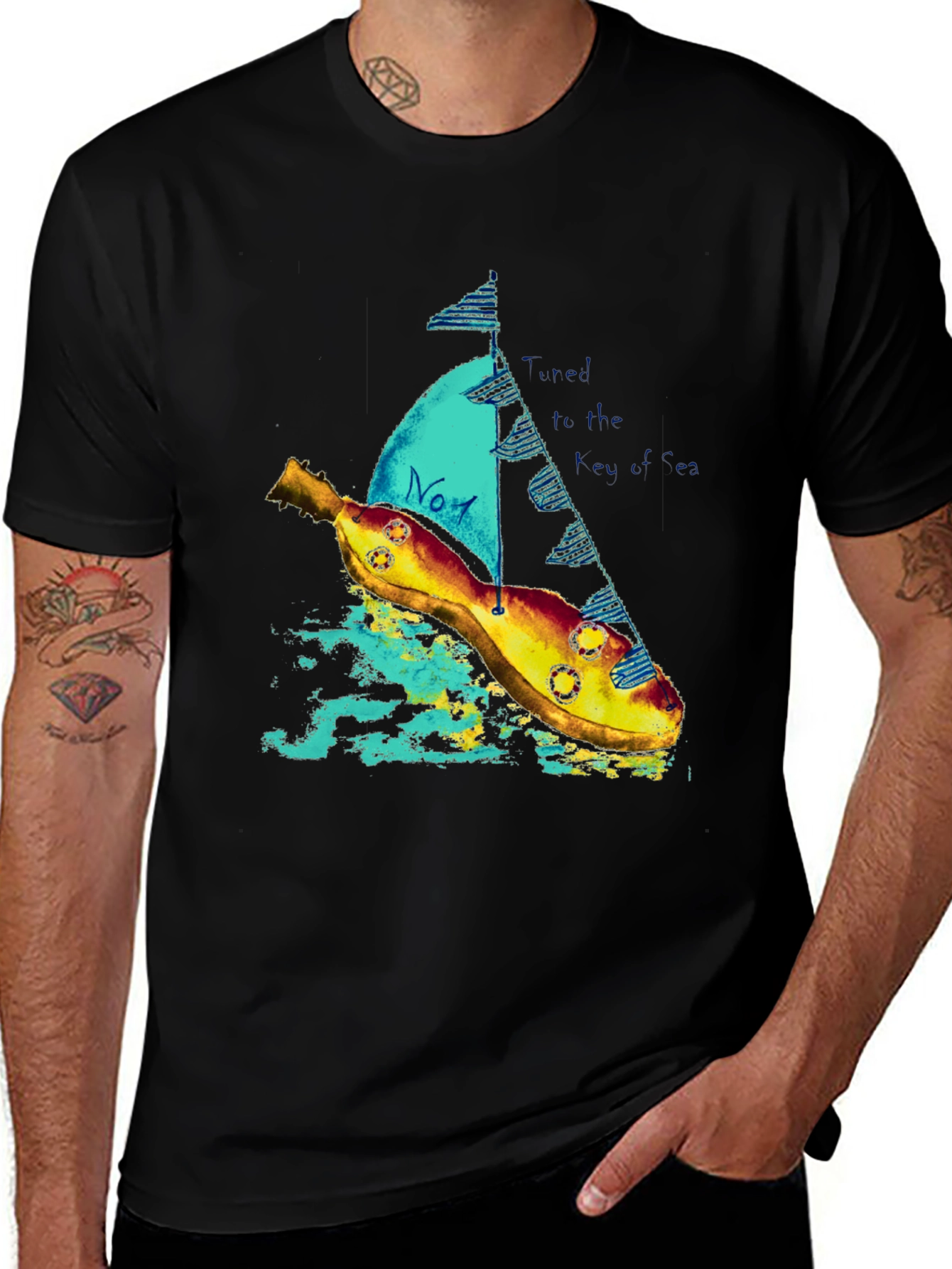 Banana Sailboat Graphic Tee - Unique & Comfortable