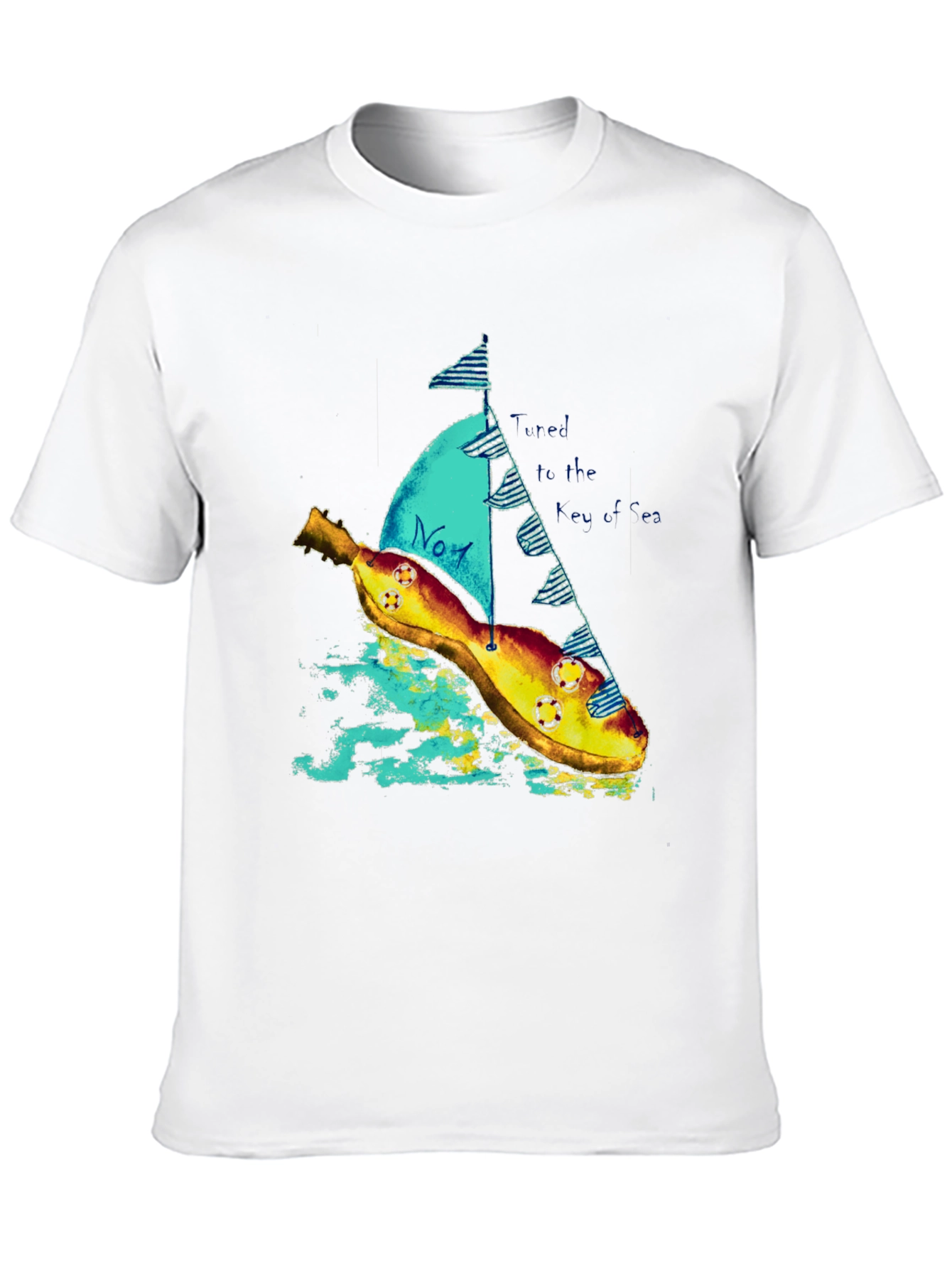Banana Sailboat Graphic Tee - Unique & Comfortable