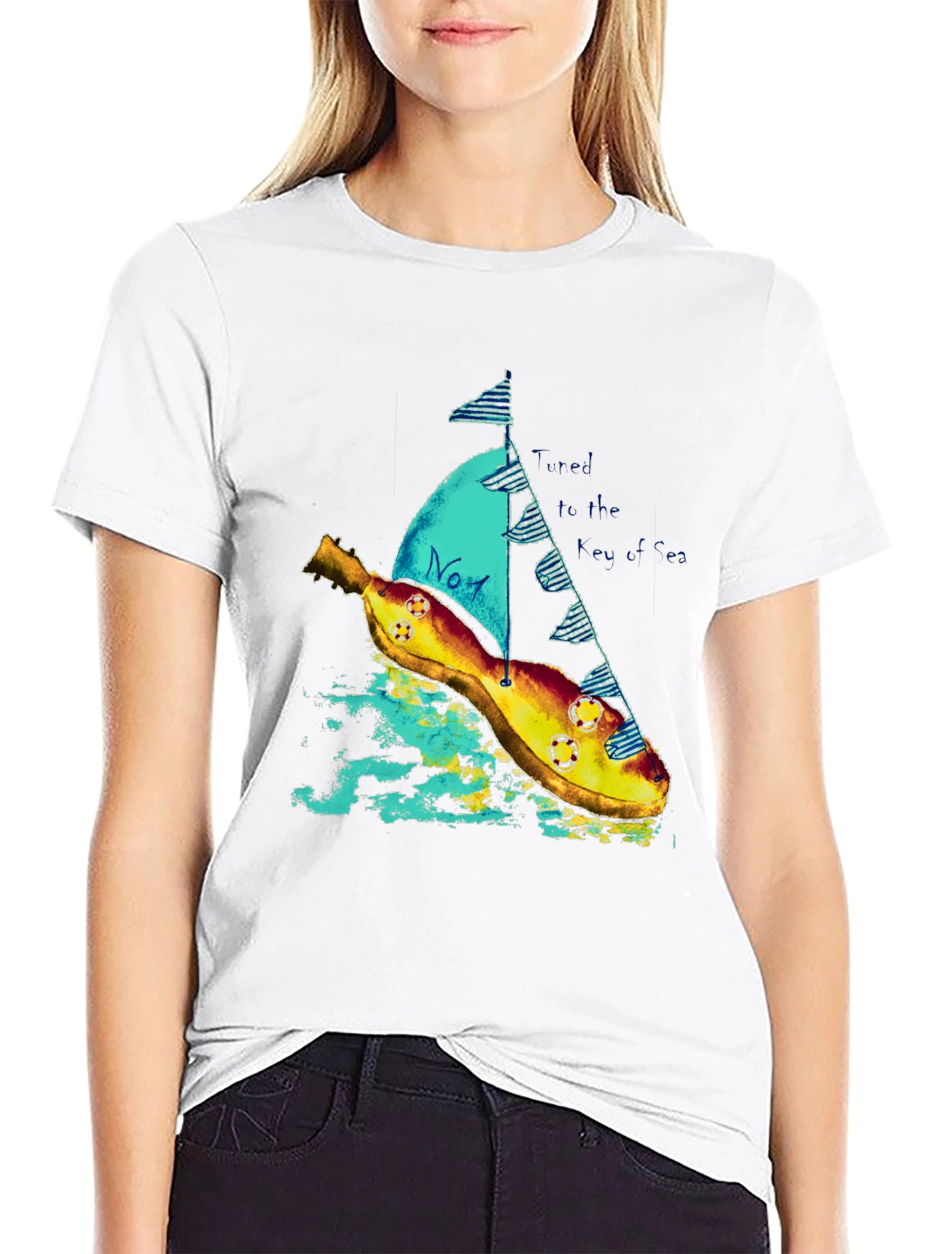 Banana Sailboat Graphic Tee - Unique & Comfortable