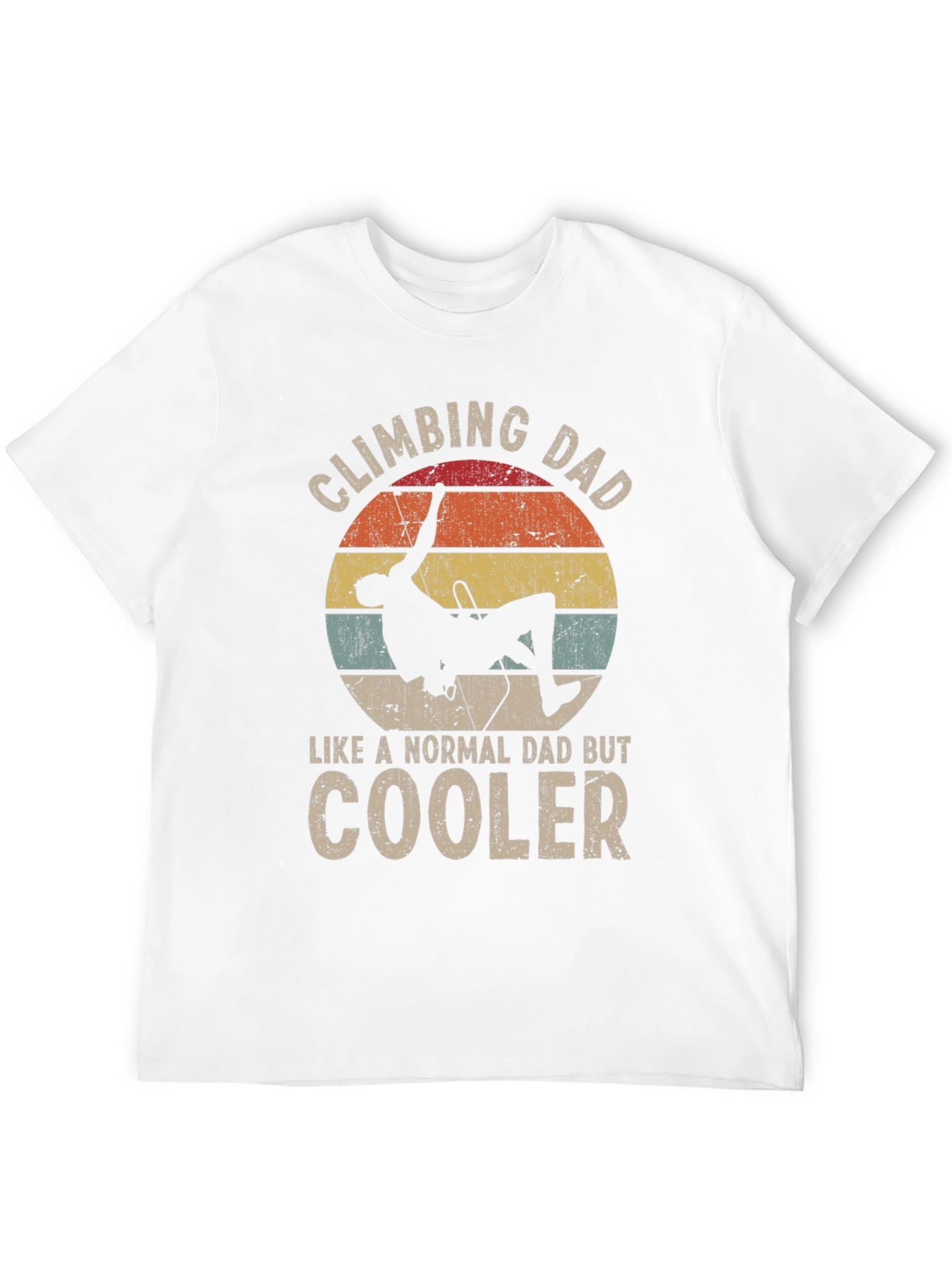 Climbing Dad T-Shirt - Cool Climber Design