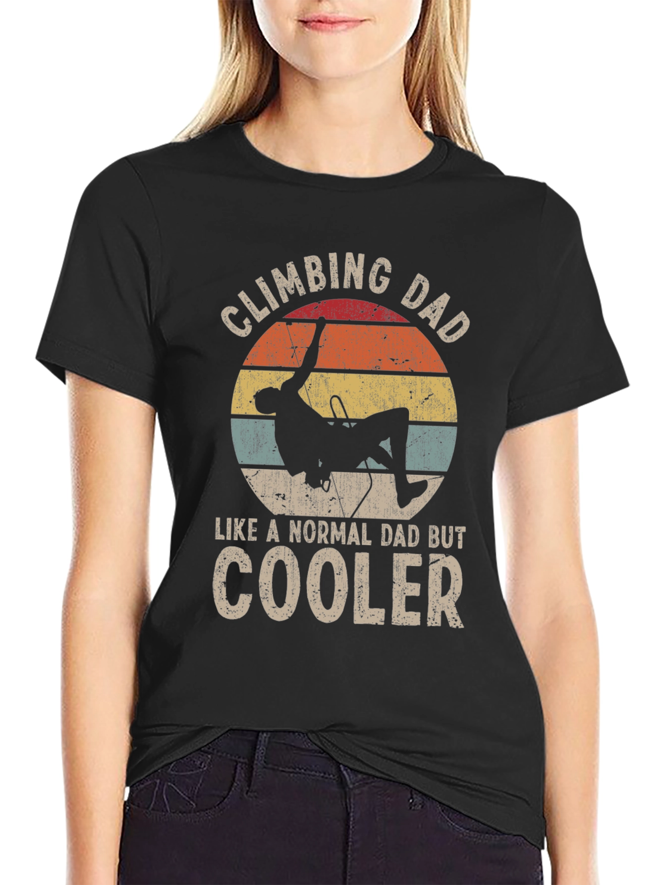 Climbing Dad T-Shirt - Cool Climber Design