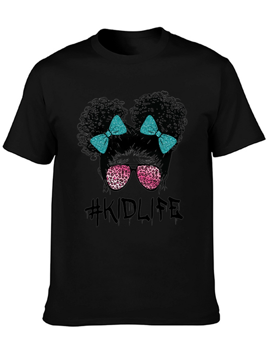 Kid Life Graphic Tee - Afro Puffs & Leopard Shades