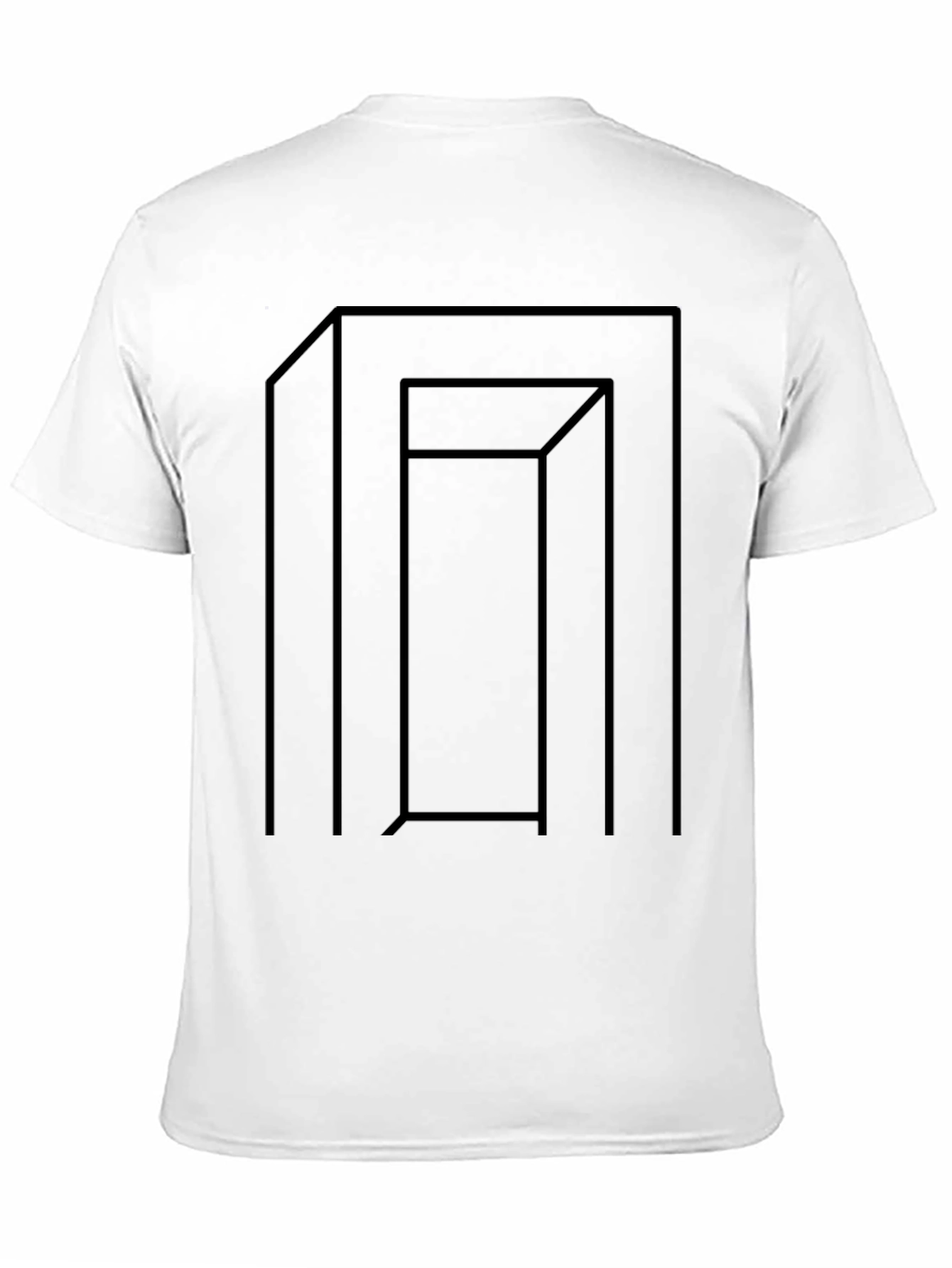 Optical Illusion Graphic Tee - Black