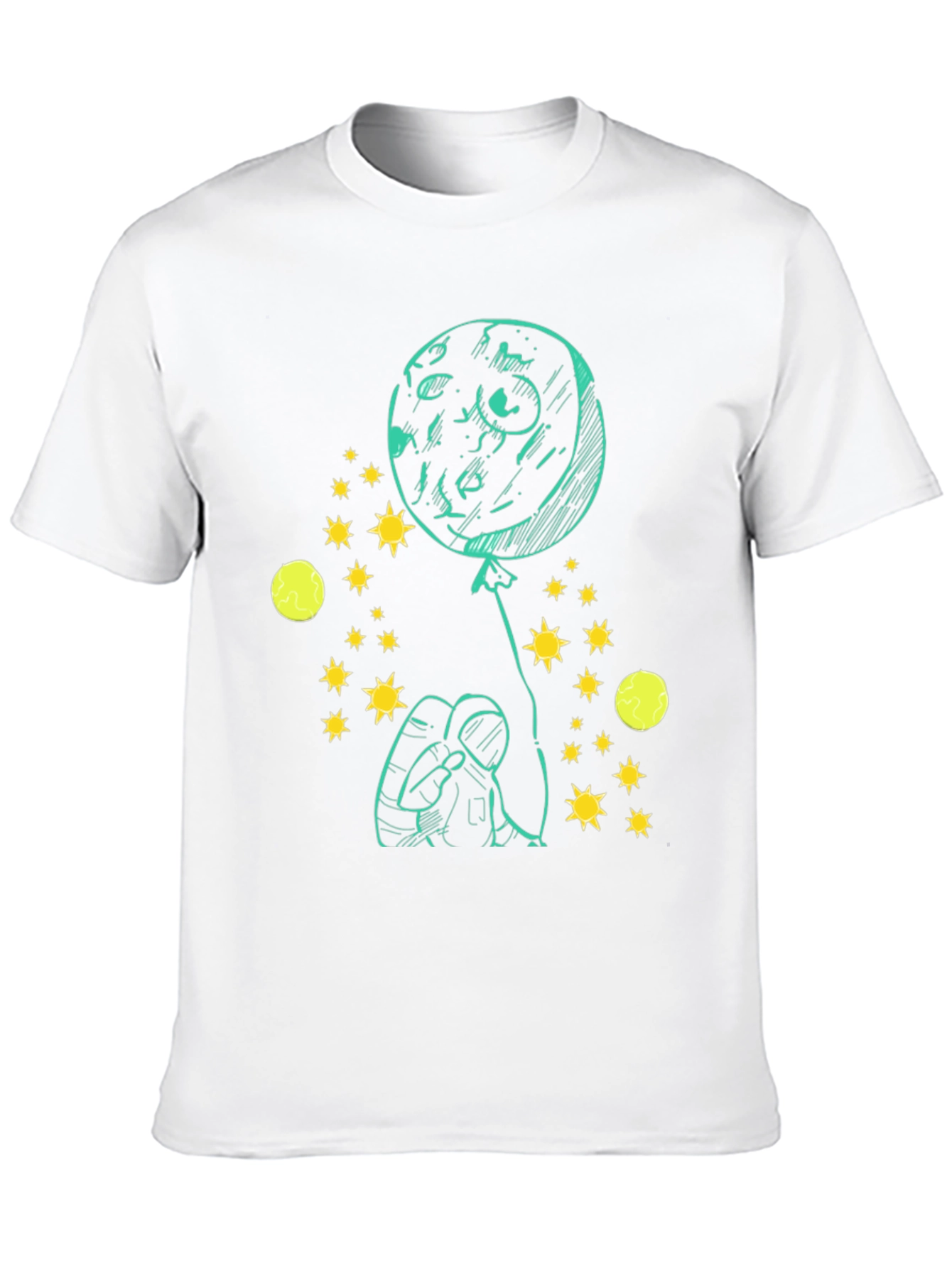 Astronaut Moon Balloon T-Shirt