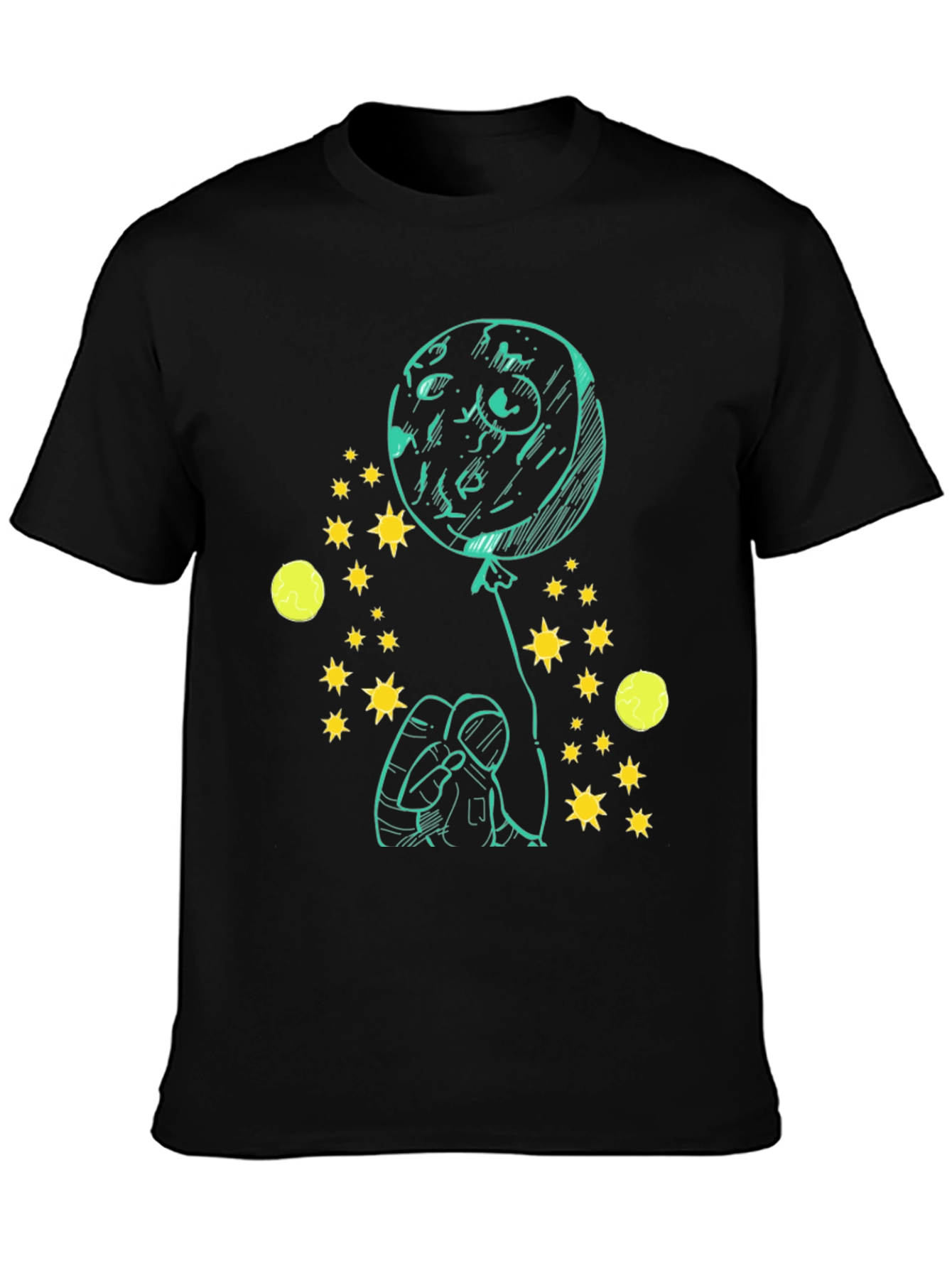 Astronaut Moon Balloon T-Shirt